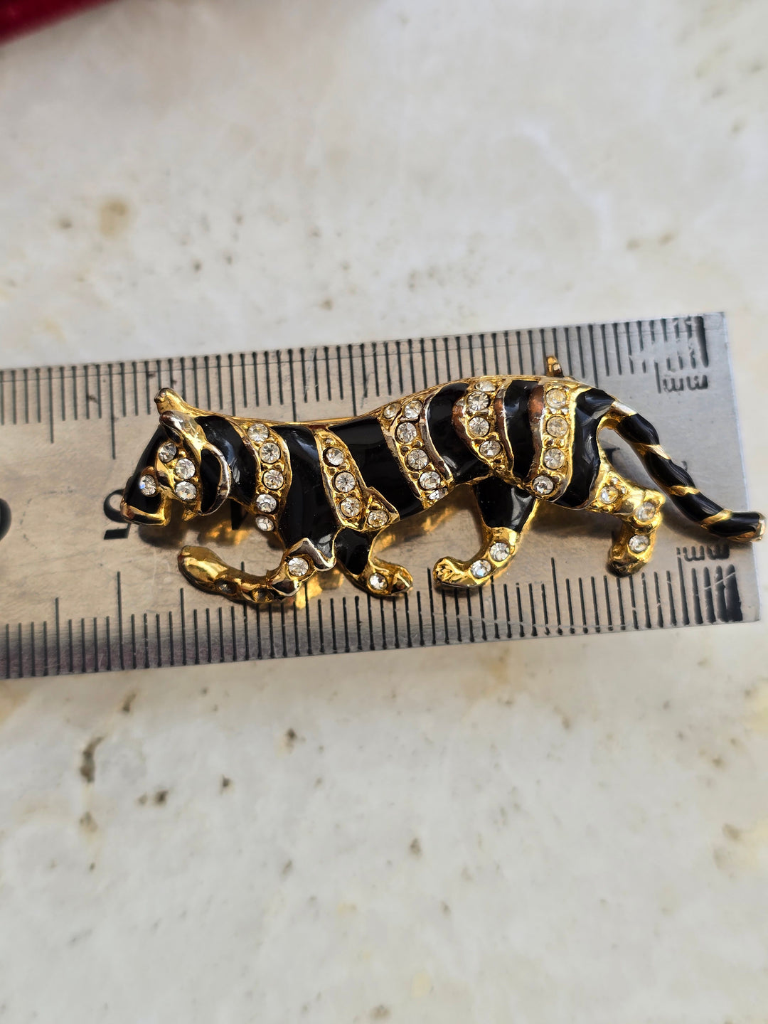 Sagė tigras padengtas emale