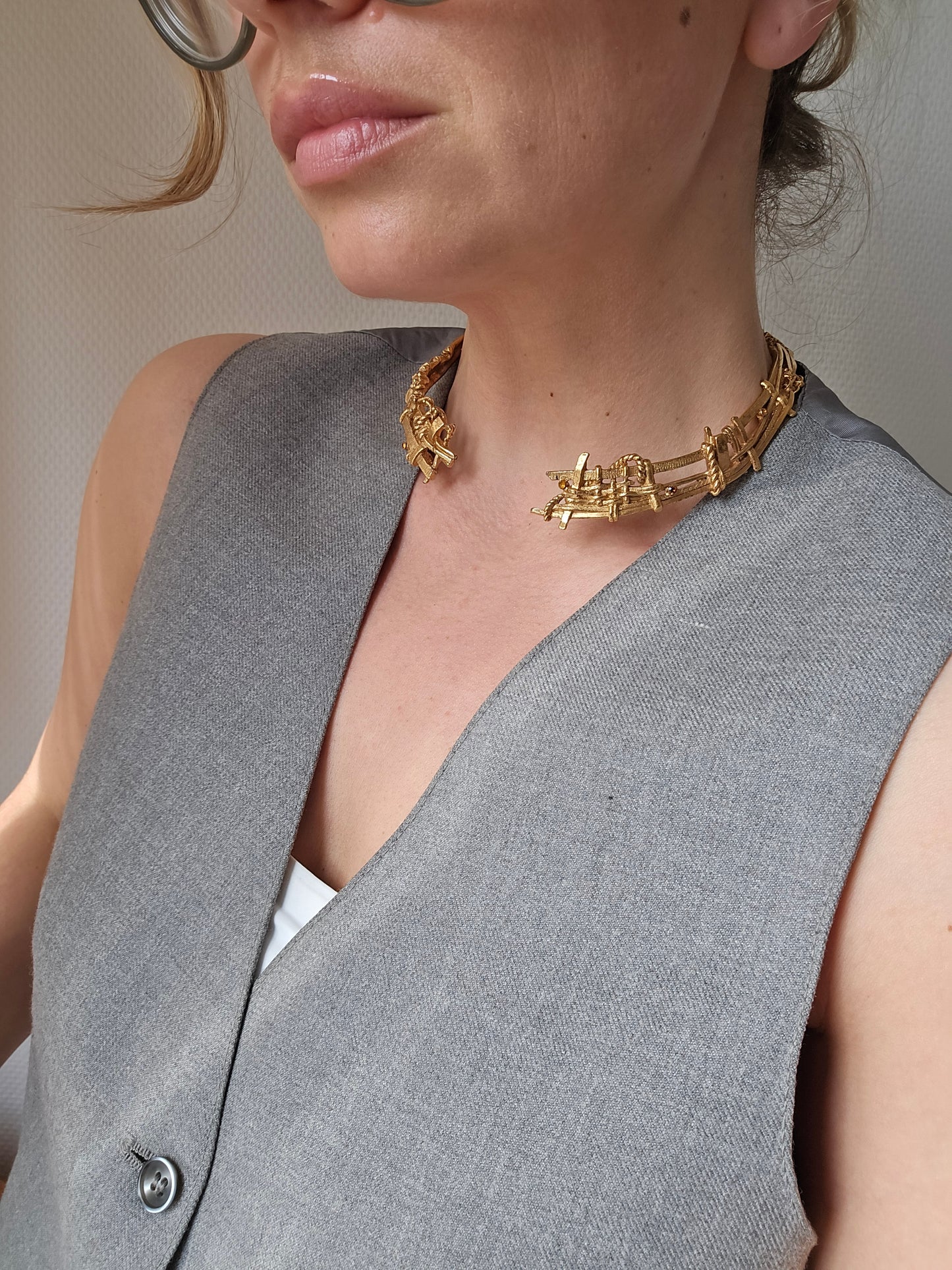 Vintažinis kolekcinis CHRISTIAN LACROIX kaklo papuošalas