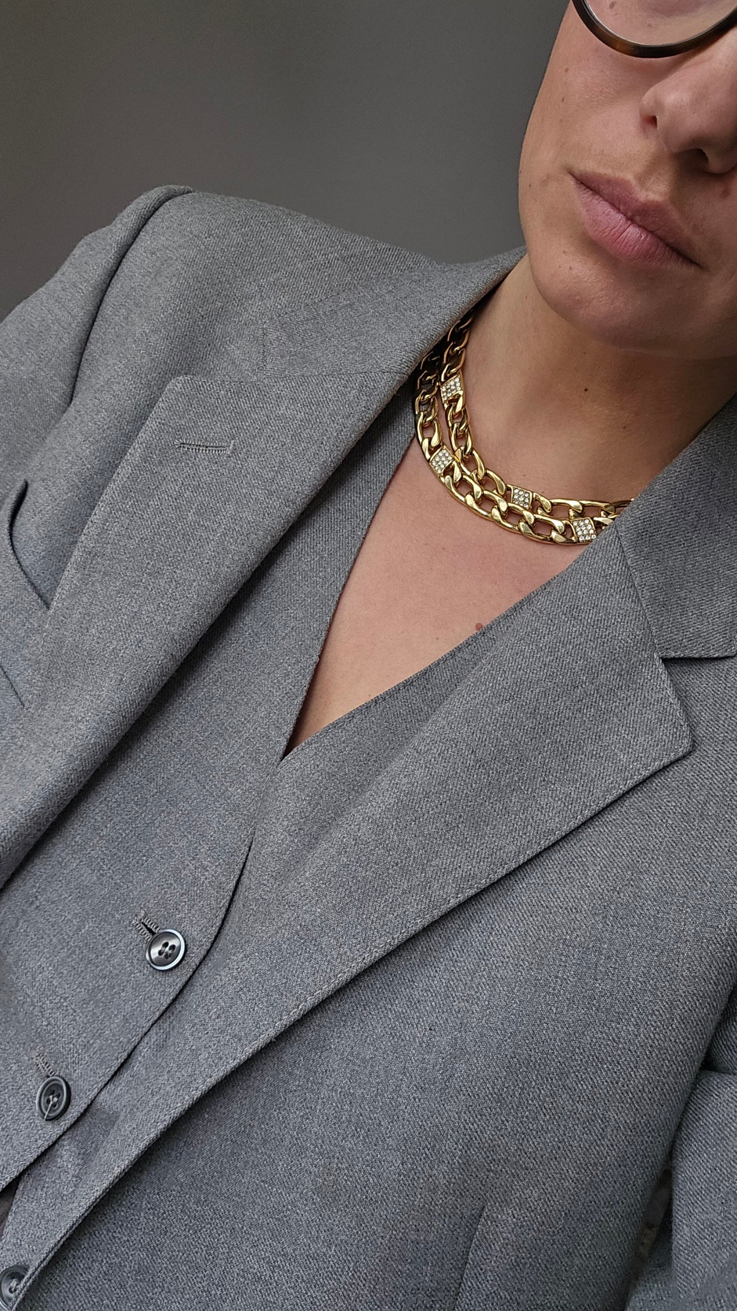 Vintažinis Grossè kaklo papuošalas