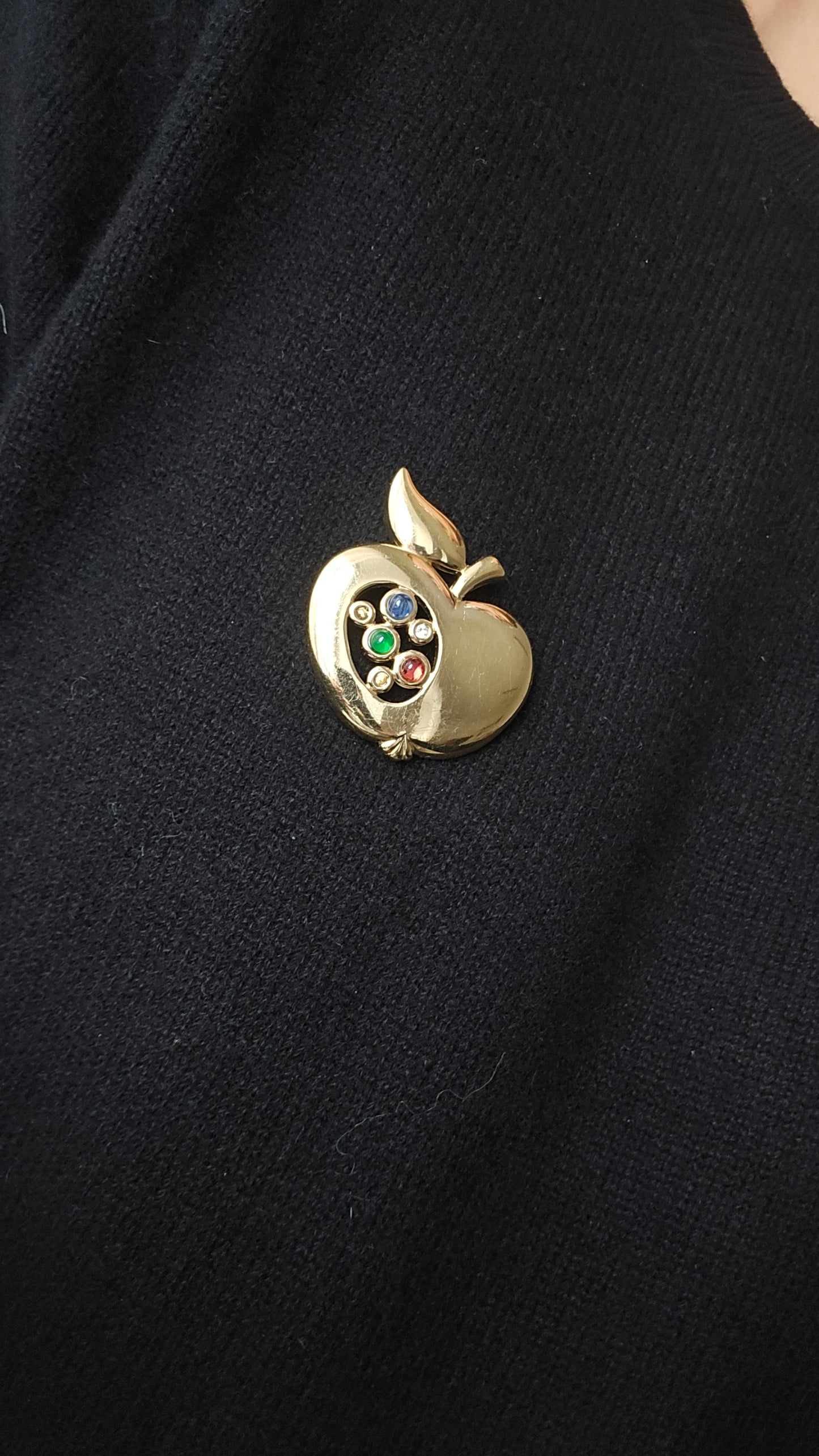 Vintažinė sagė obuolys