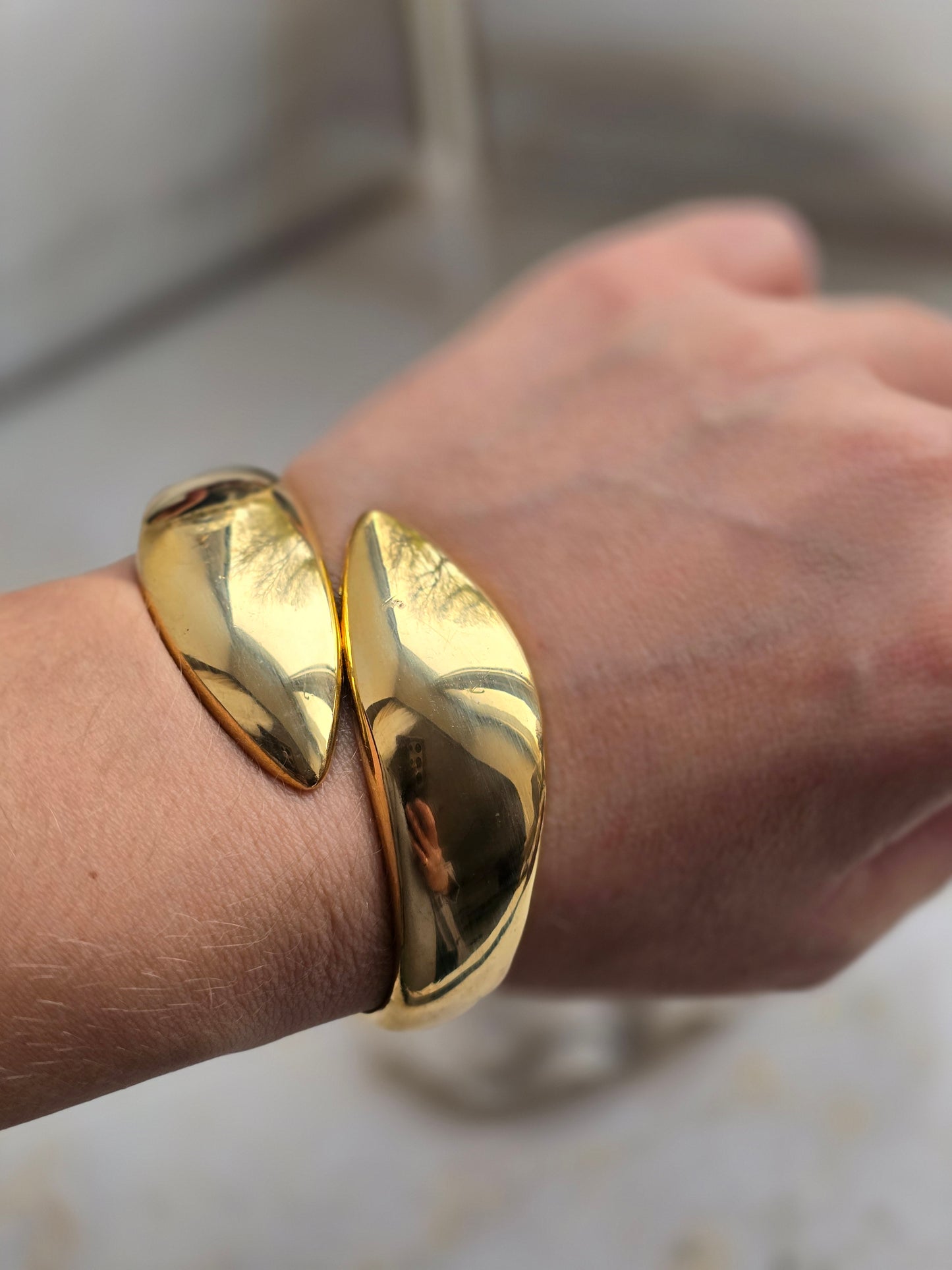 Aukso spalvos apyrakė gyvatės galvos