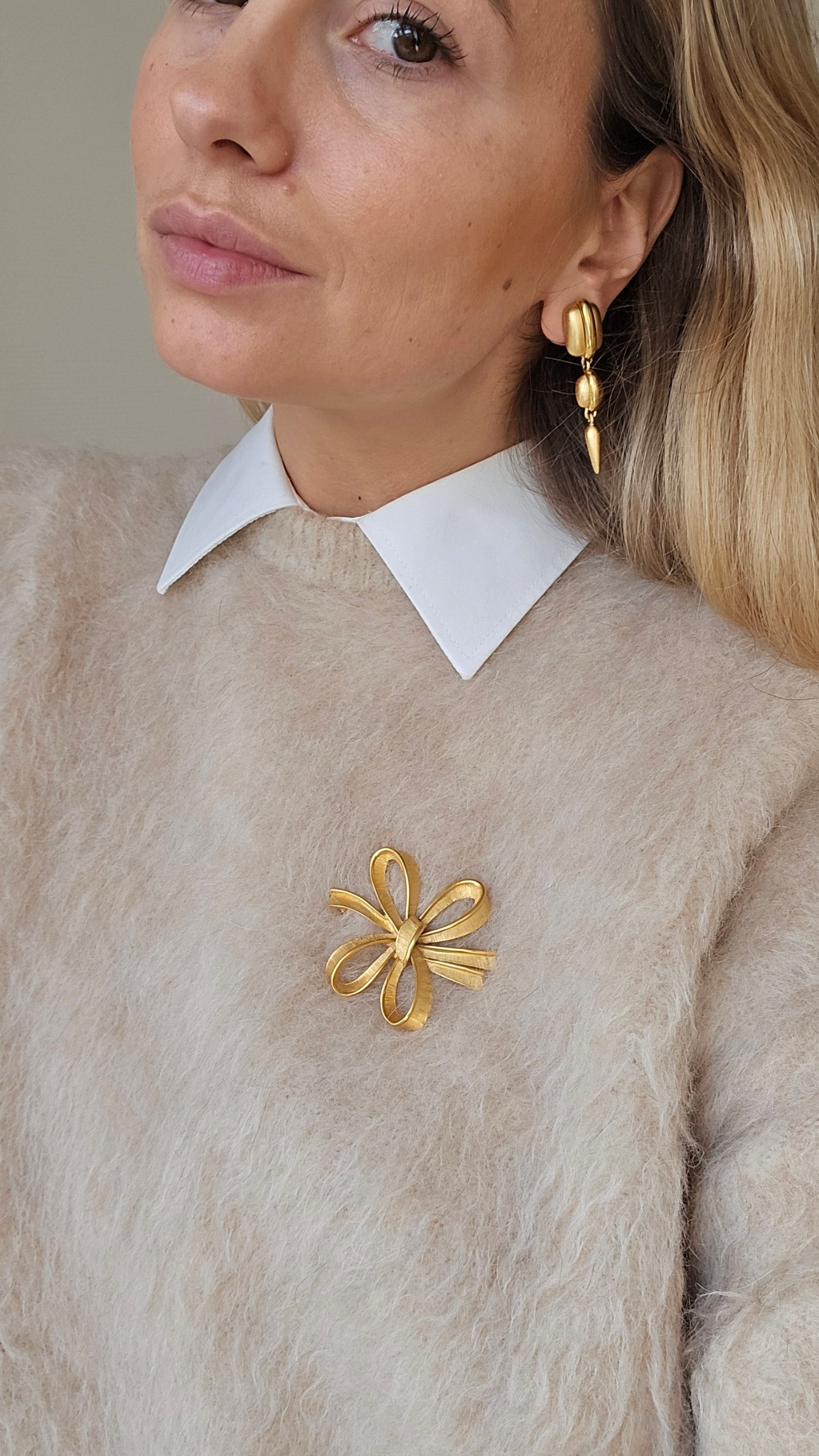 Vintažiniai ilgi monet klipsai