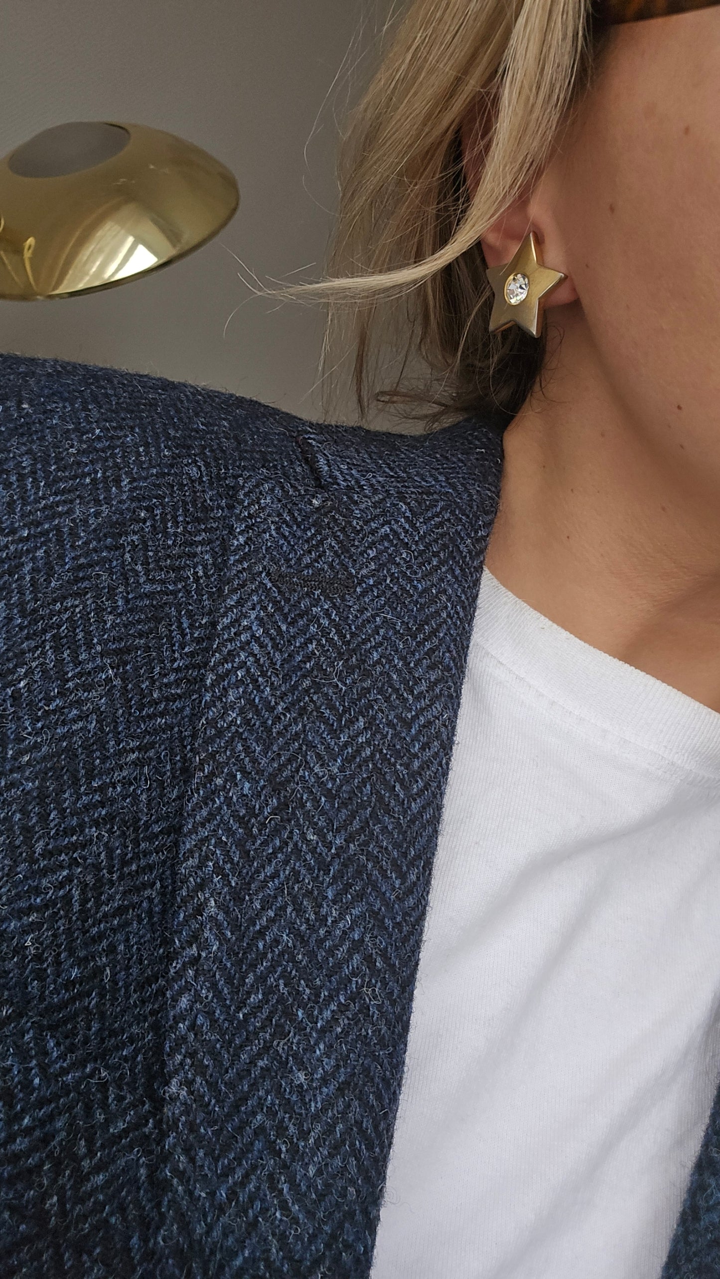 Vintažiniai Givenchy klipsai žvaigždės