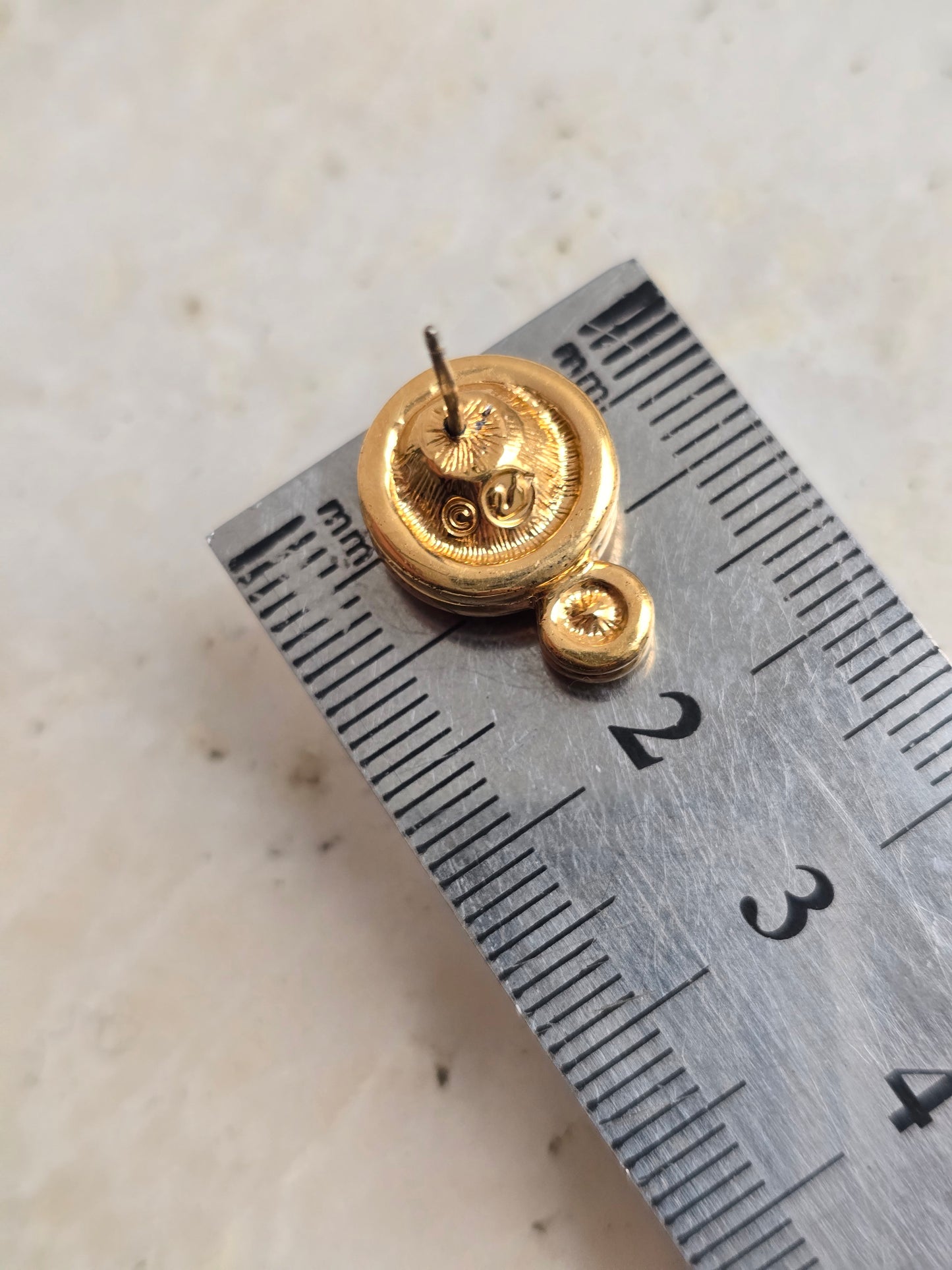 Aukso spalvos Swarovski kristalų auskarai