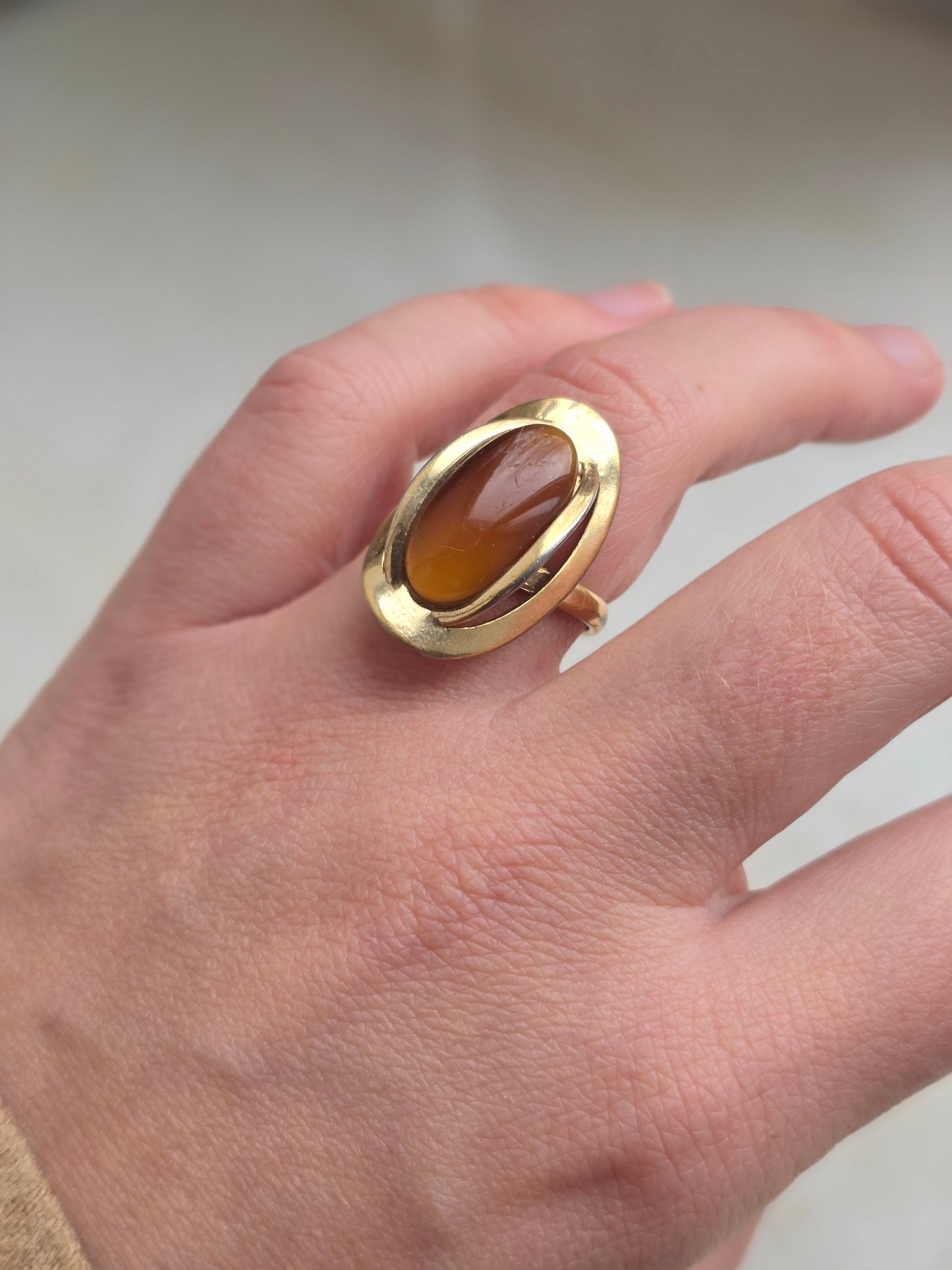 Vintažinis reguliuojamas Sarah Coventry žiedas