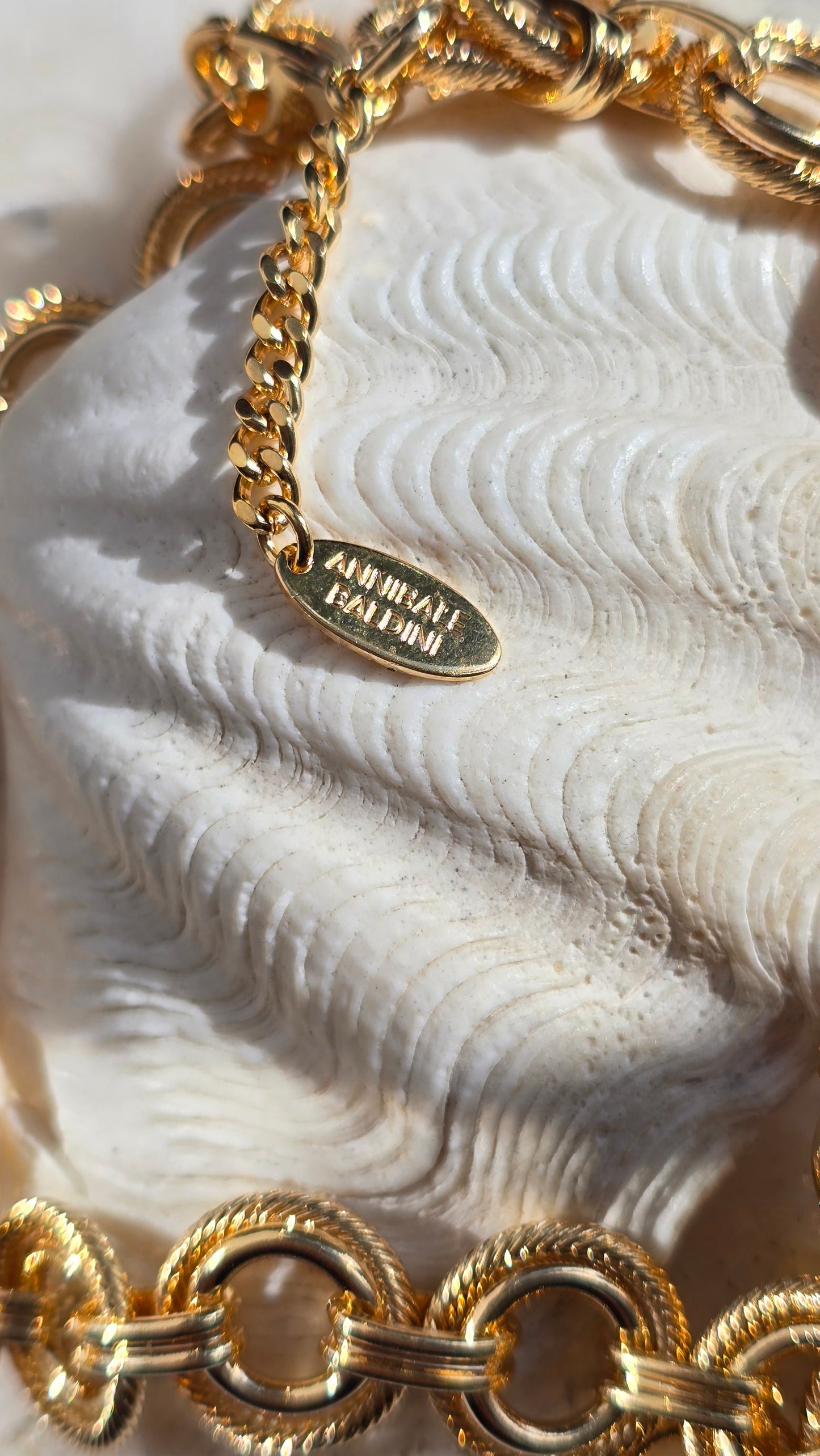 Annibale Baldini's sculptural horse neck ornament