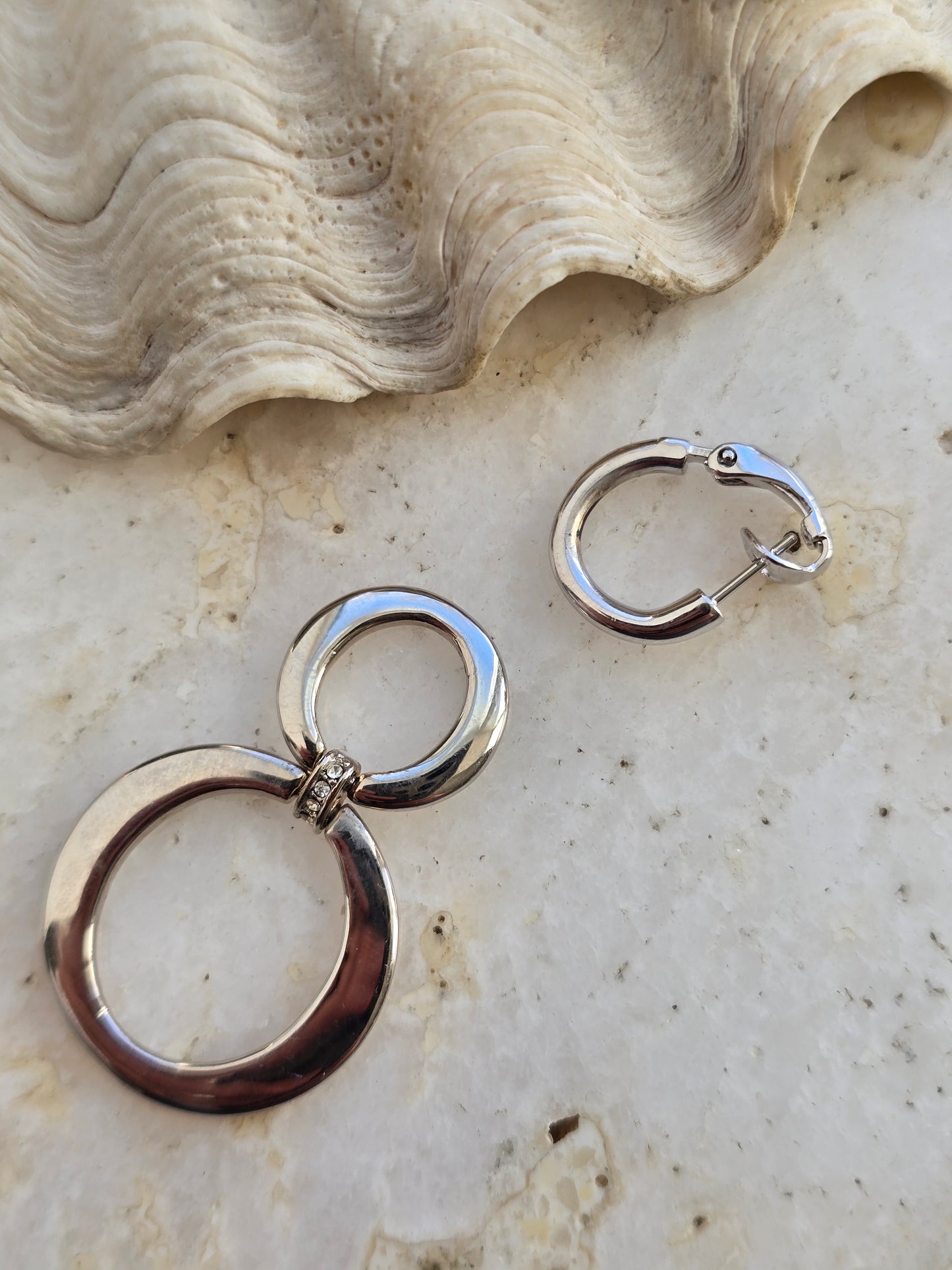 Sidabro spalvos PIERRE LANG  auskarai