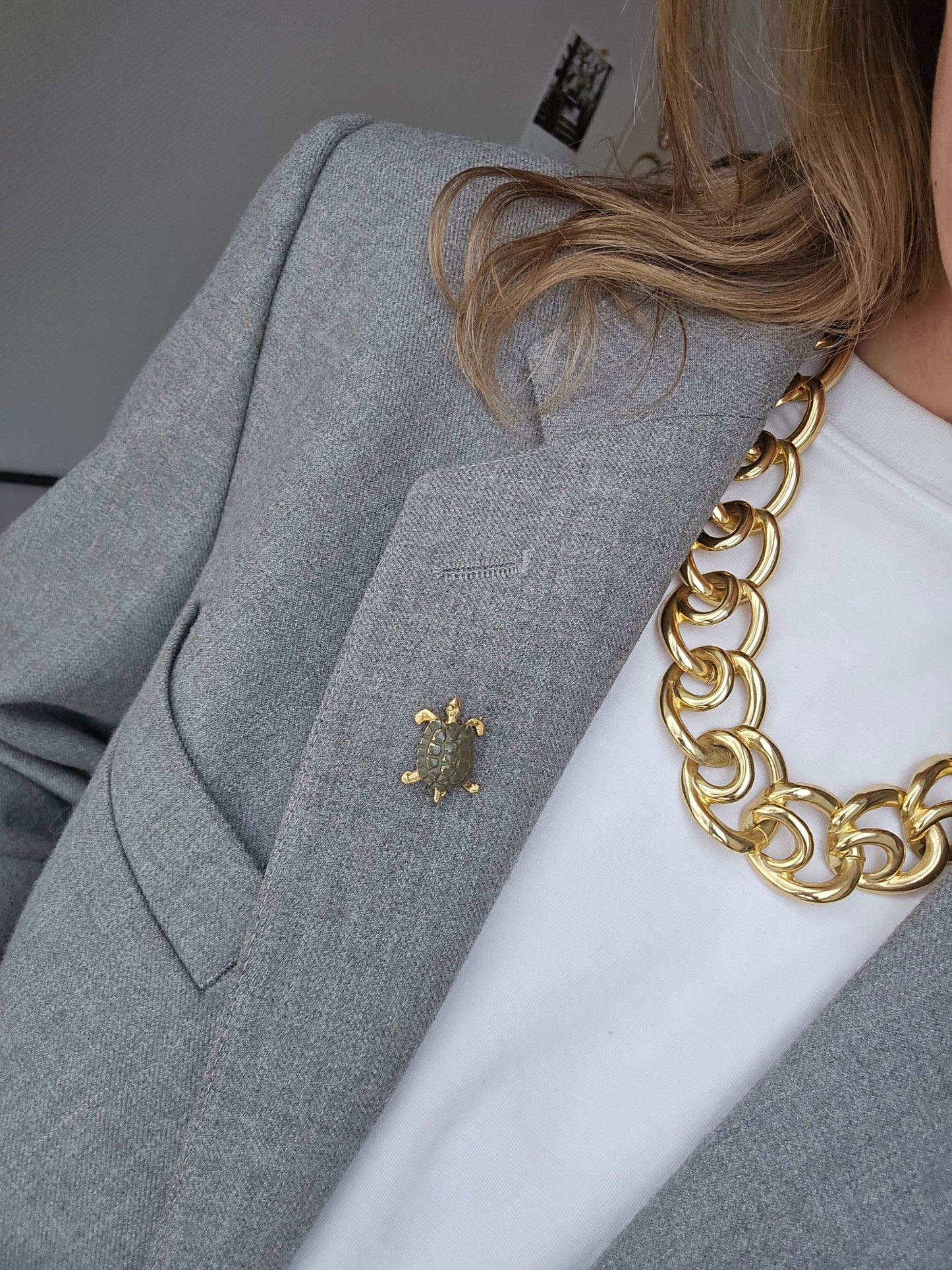 Vintažinė mini sagė vėžliukas