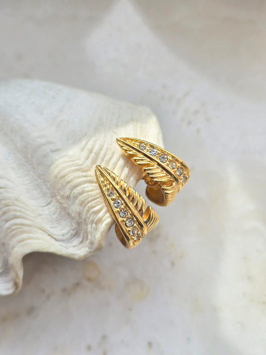 Vintažiniai GIVENCHY klipsai lapeliai