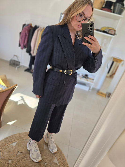 Vintažinis odinis diržas drambliukai