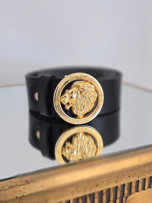 Natūralios odos diržas su vintažine sagtim