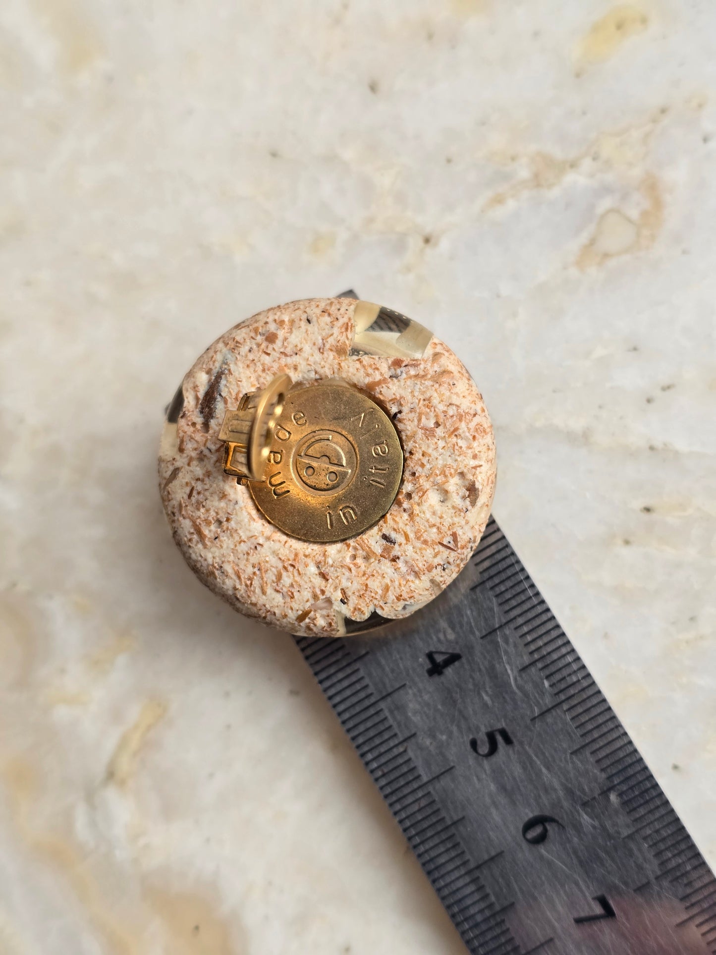 Vinfažiniai akriliniai klipsai terazzo/ Italija