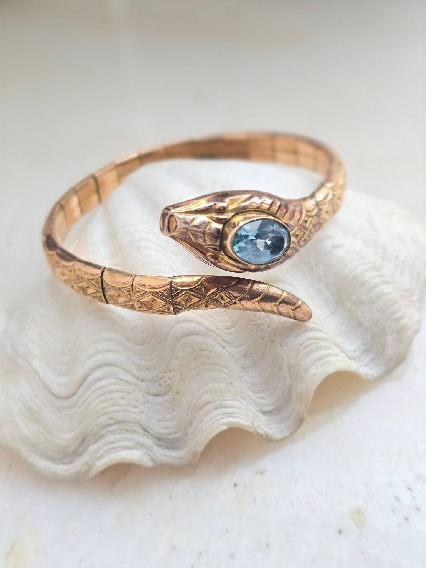 Antikvarinė Art Deco stiliaus Andreas Daub apyrakė gyvatė