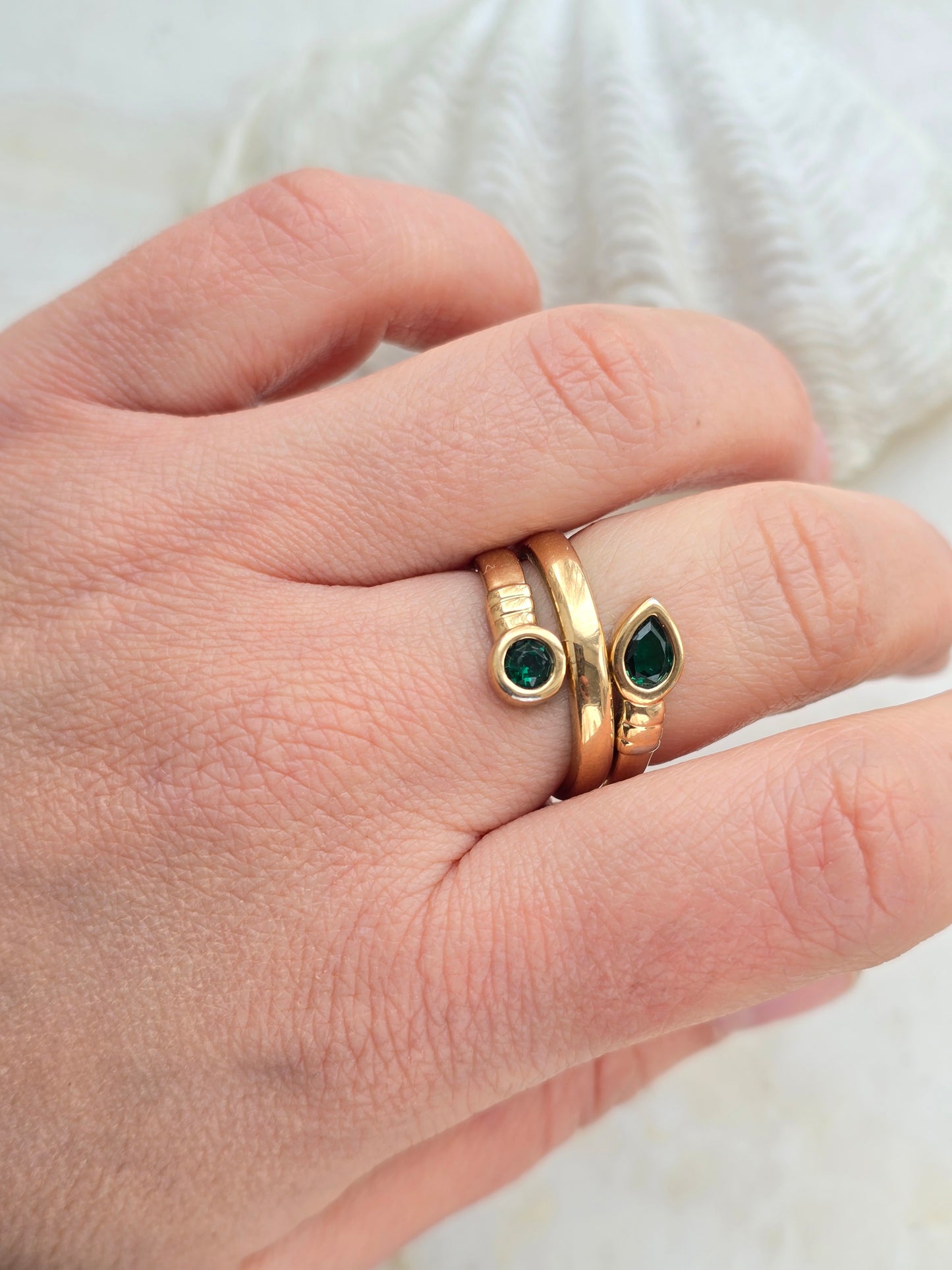 Pierre Lang žieda ssu smaragdo spalvos stiklo kristalais