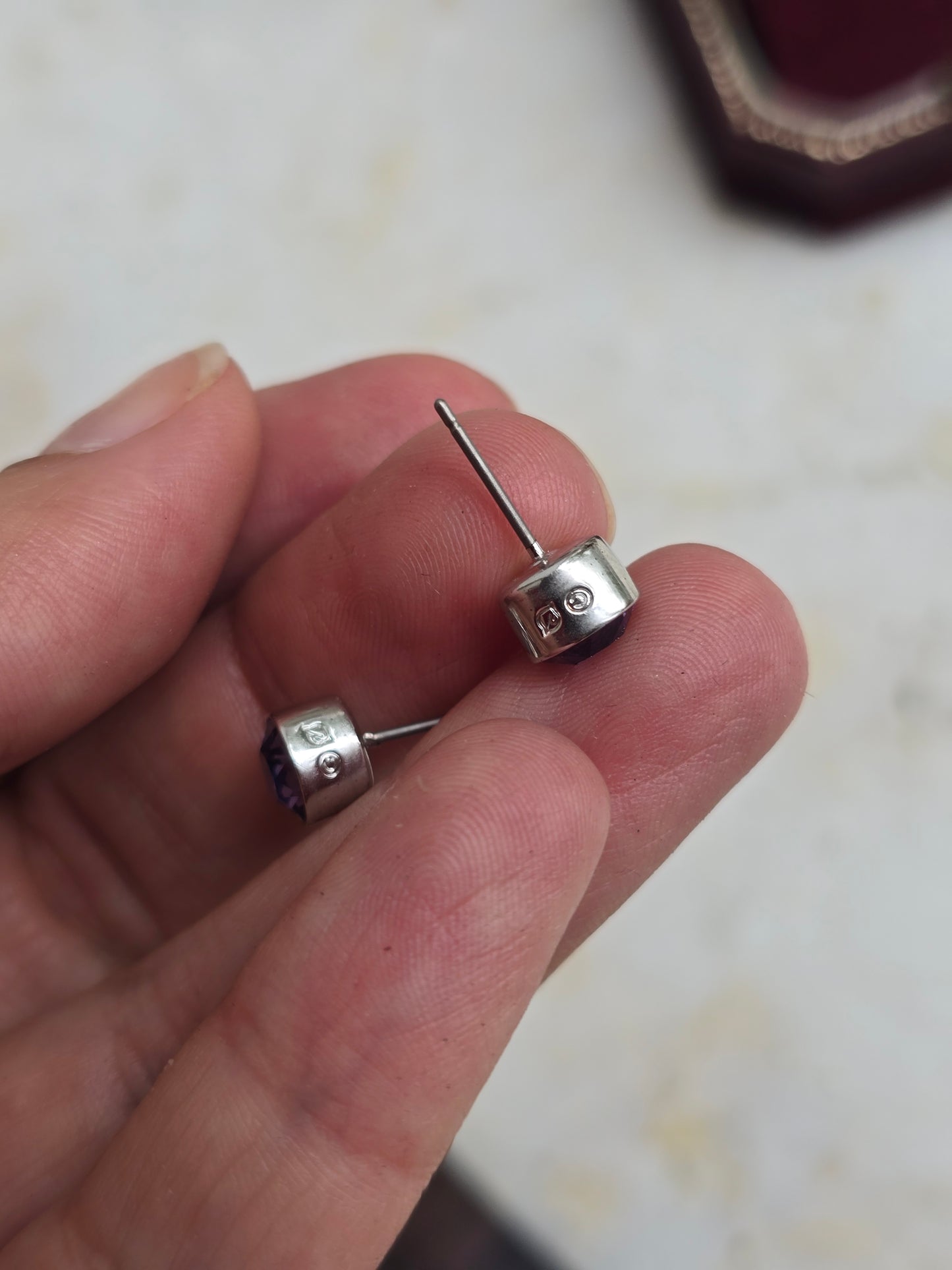 Sidabro spalvos Swarovski auskarai