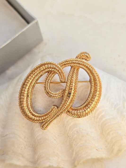 Vintažinė CHRISTIAN DIOR sagė originalioje dėžutėje