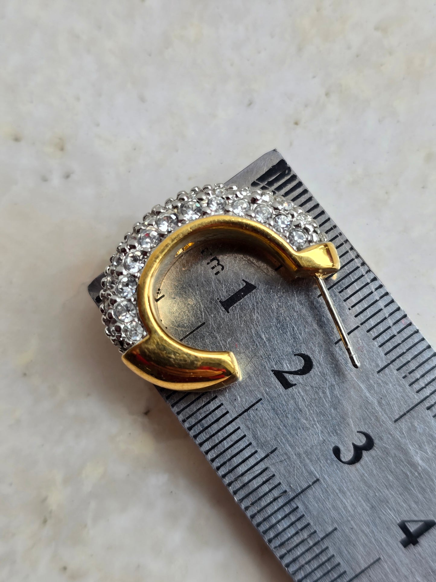 Aukso spalvos Swarovski auskarai