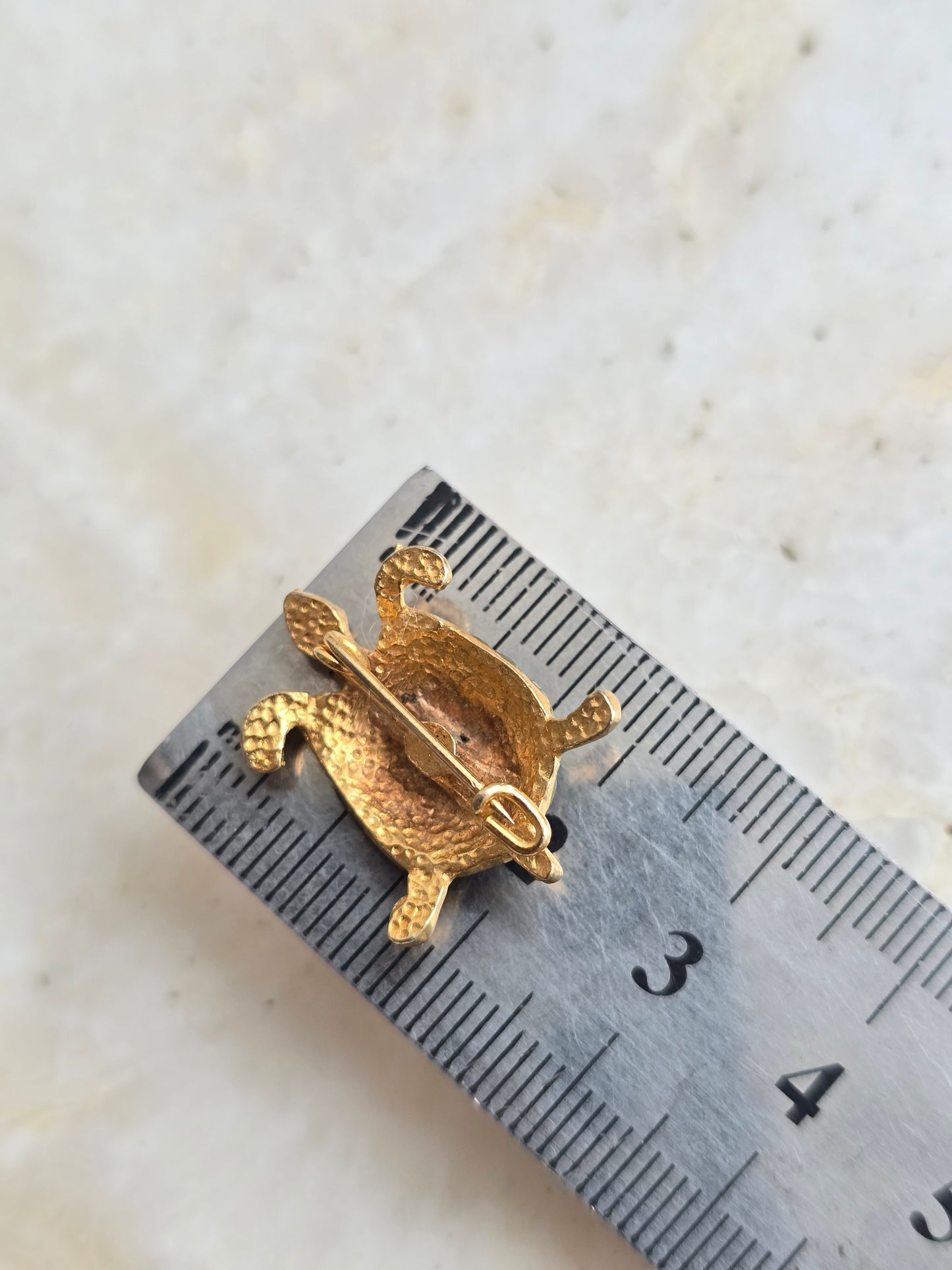 Vintažinė mini sagė vėžliukas