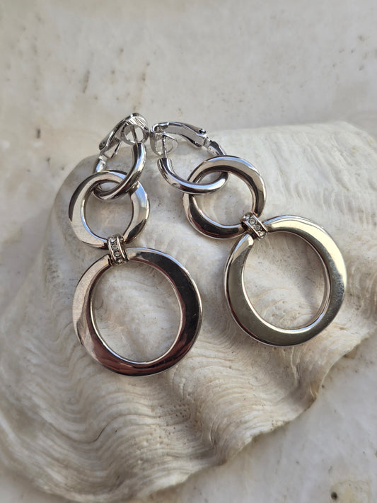 Sidabro spalvos PIERRE LANG  auskarai