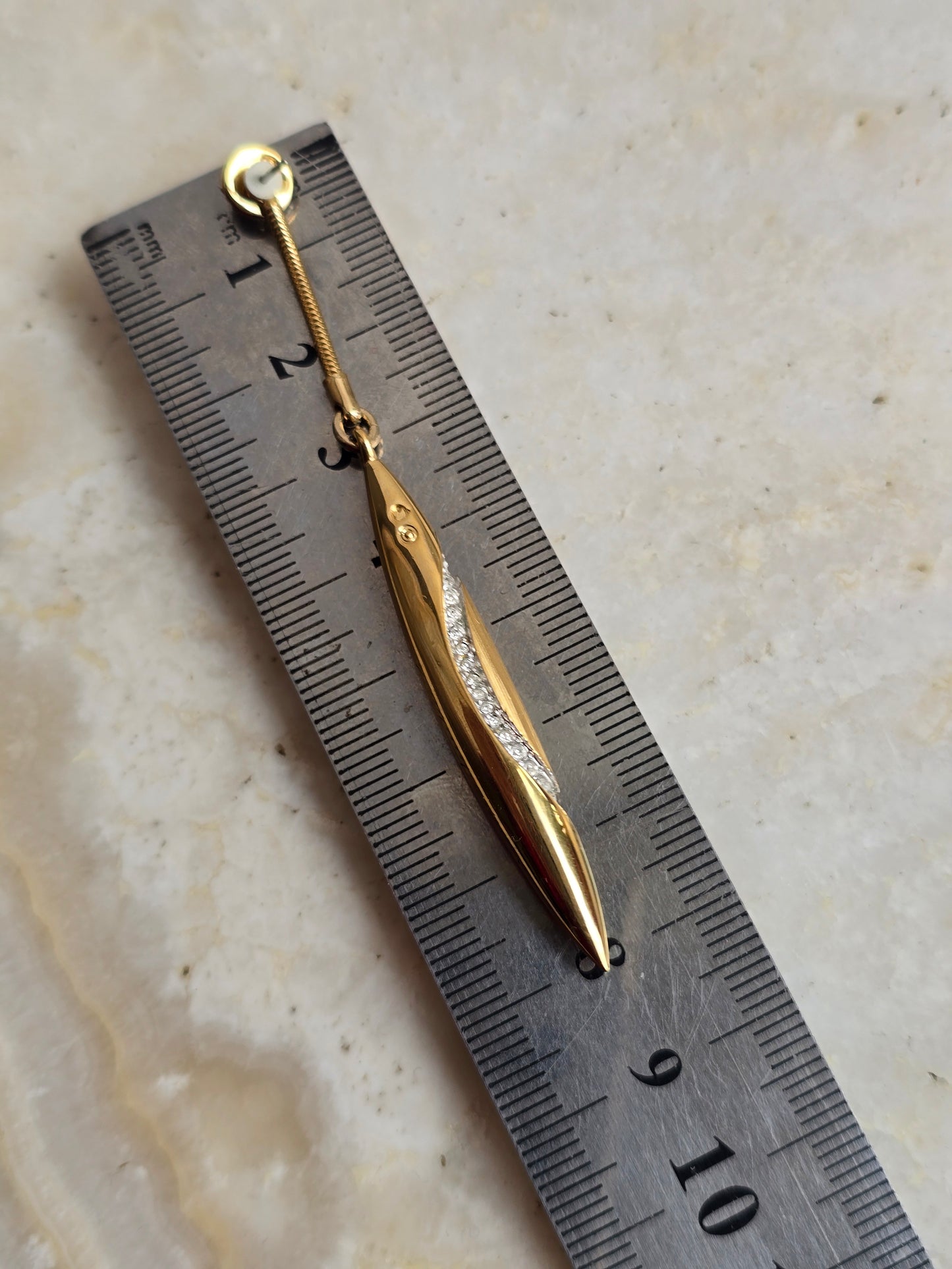 Paauksuoti 22k auksu Swarovski Atelier ilgi auskarai 2in1