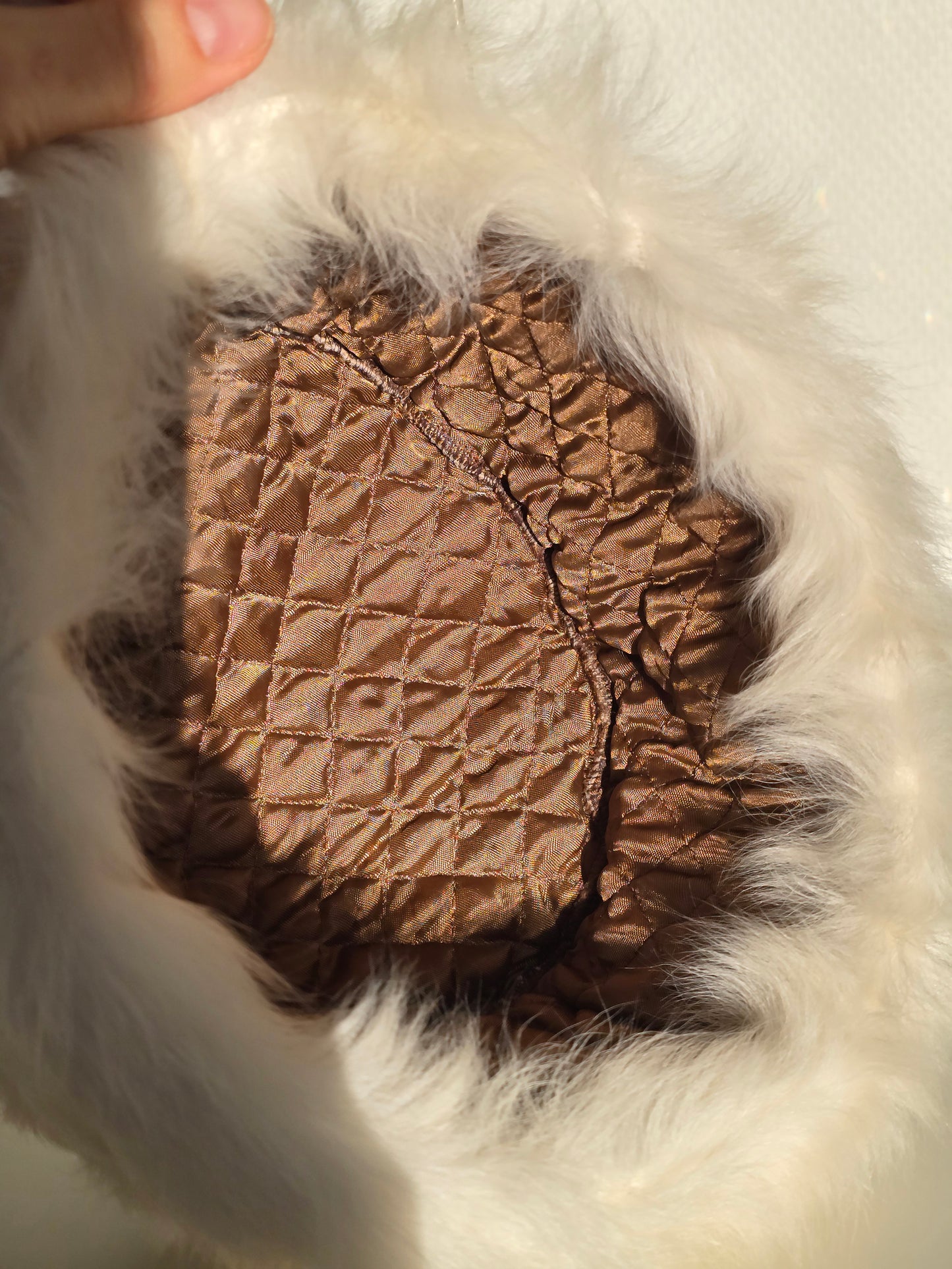 Vintažinė natūralaus kailio kėpurė/Italija