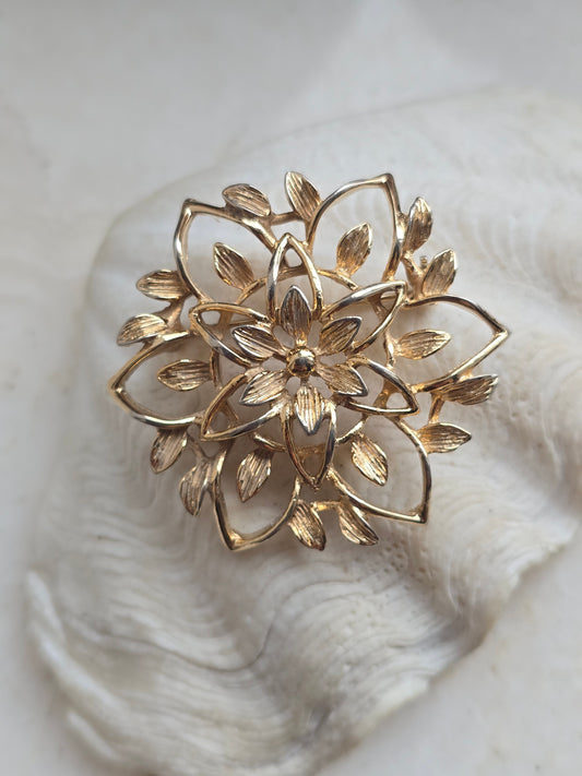 Vintažinė Sarah Coventry sagė gėlė