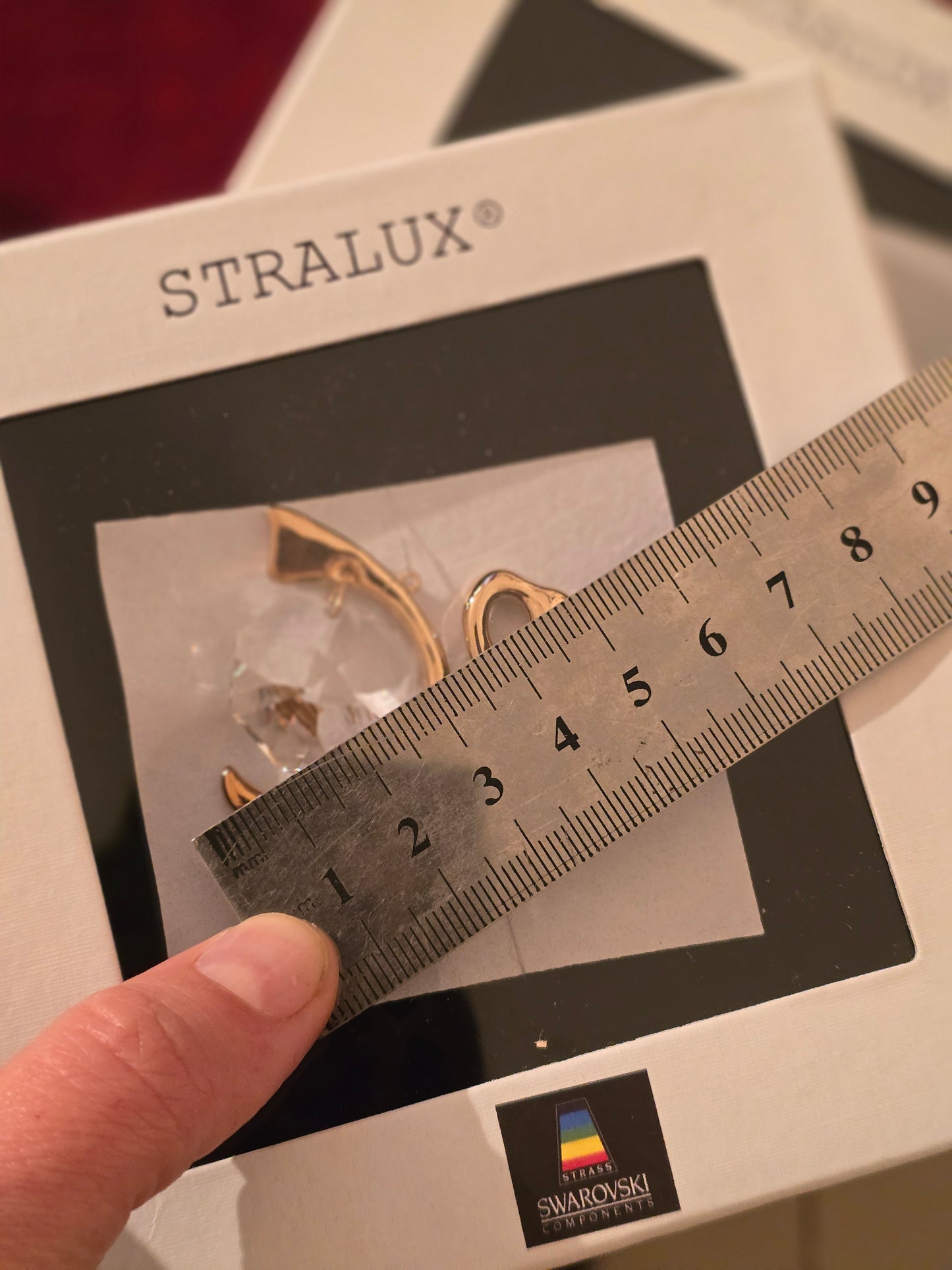 Vintažinis SWAROVSKI kristalų žaisliukas gulbė