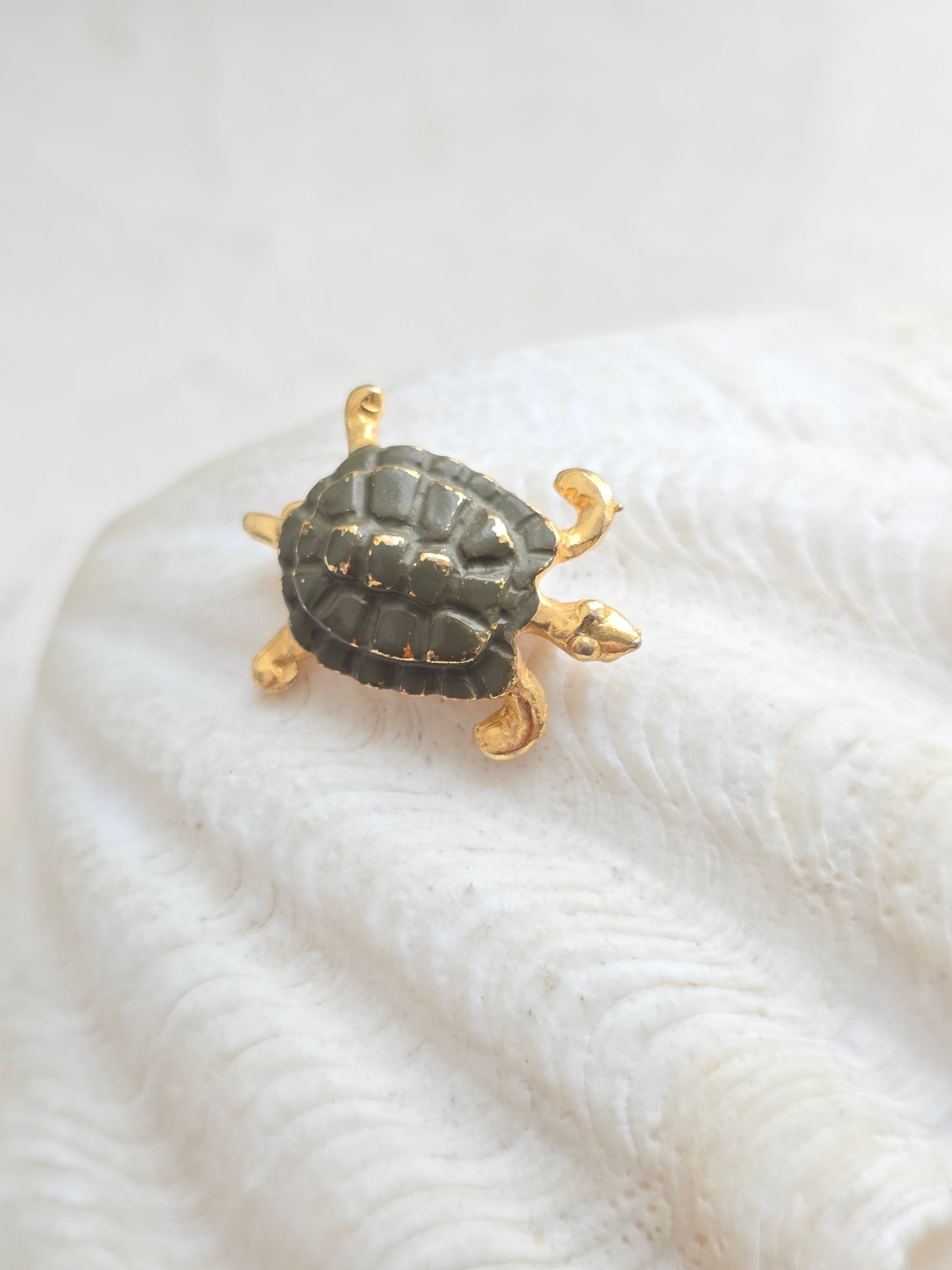 Vintažinė mini sagė vėžliukas