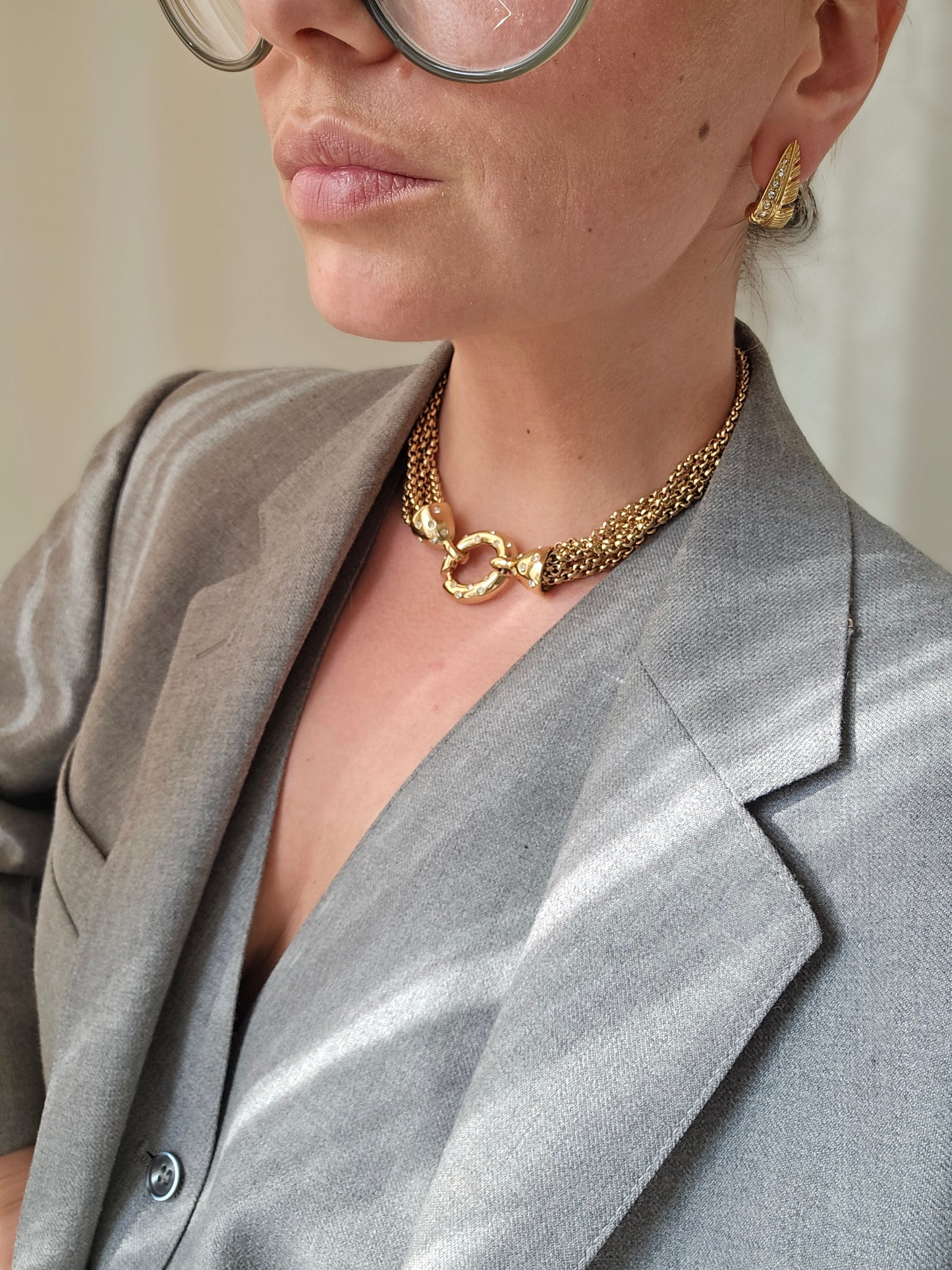 Vintažiniai GIVENCHY klipsai lapeliai