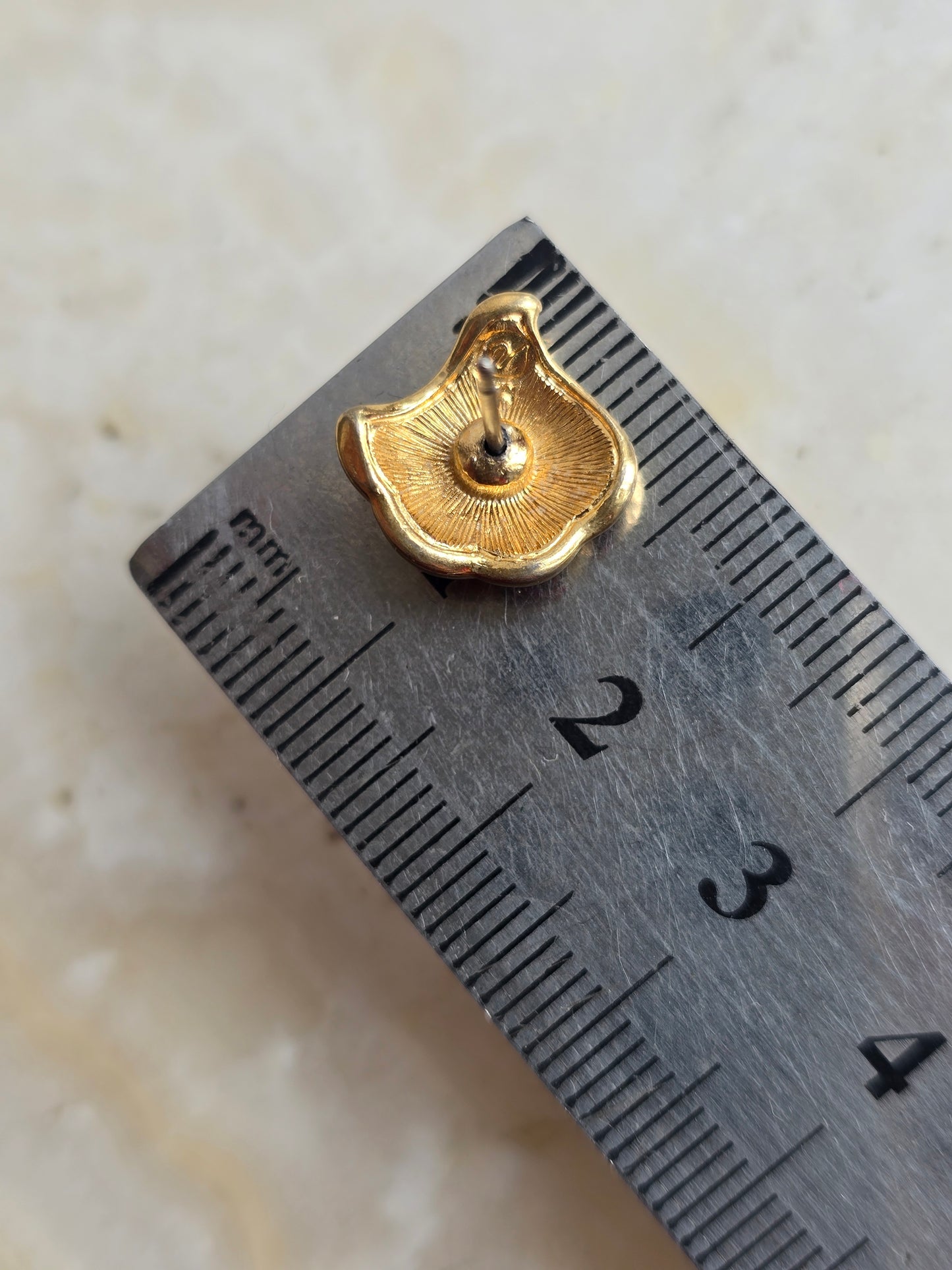 Aukso spalvos Swarovski žymėti auskarai