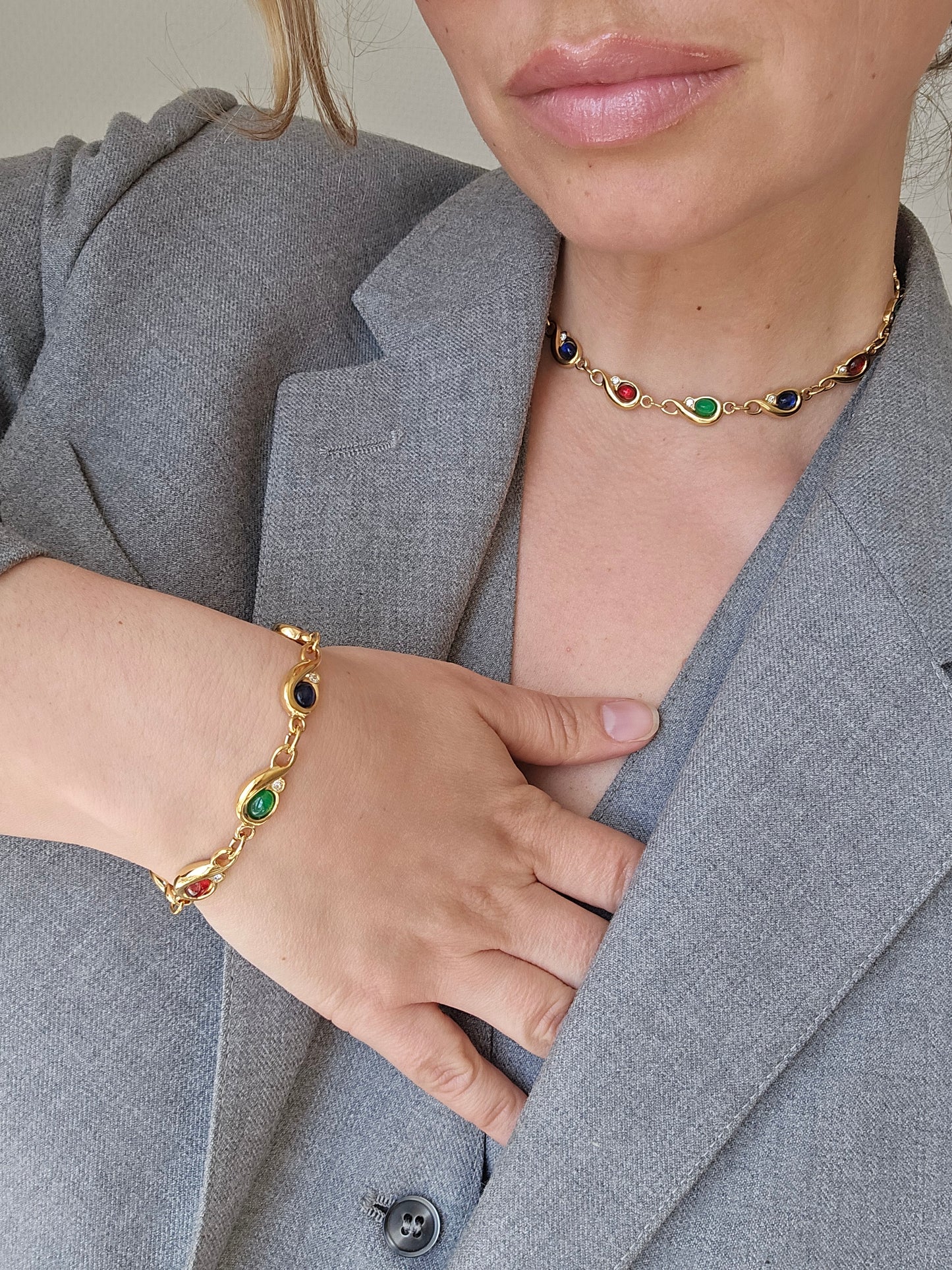 Vintažinė paauksuota CARVEN PARIS apyrankė