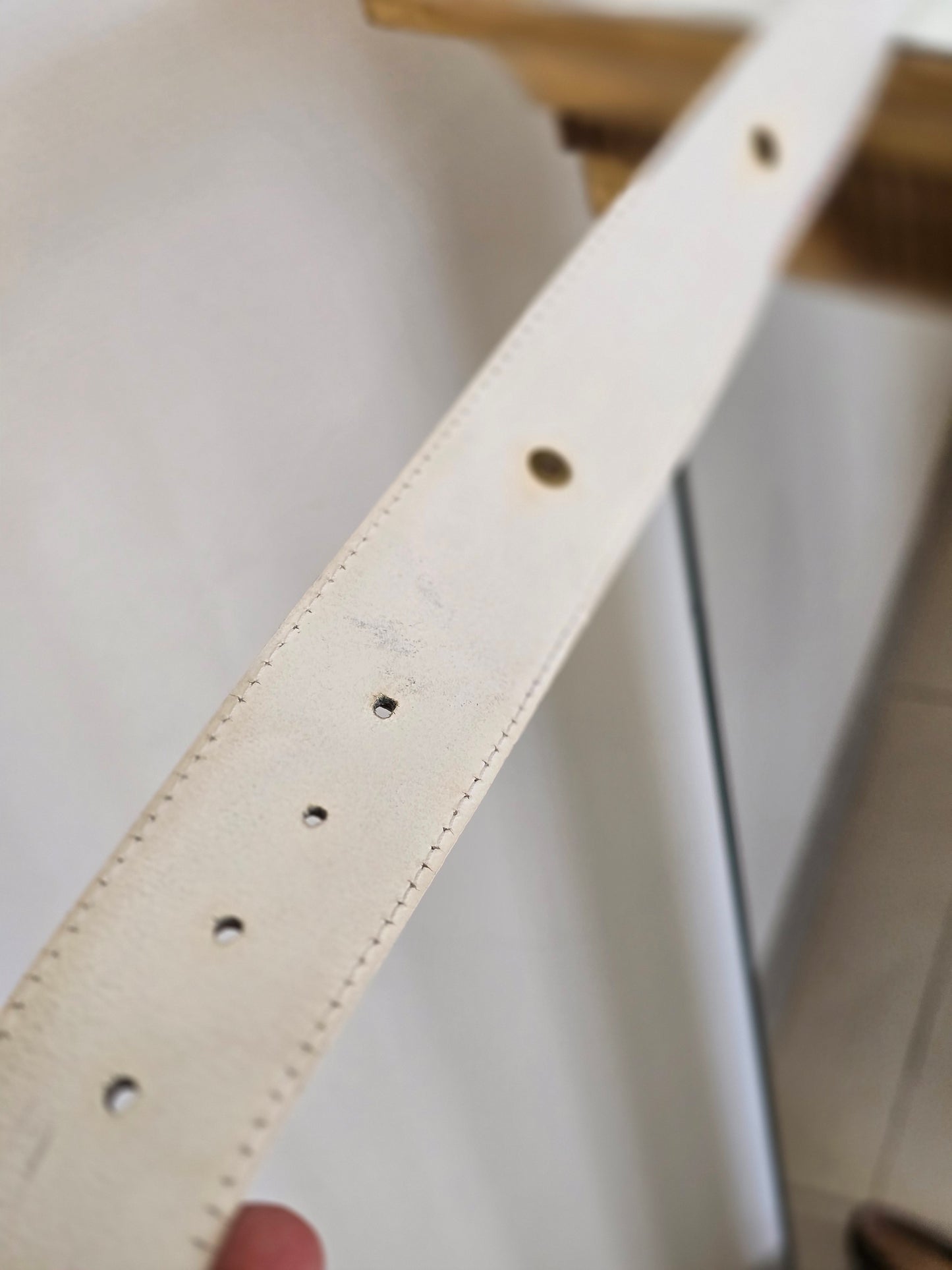 Vintažinis odinis diržas