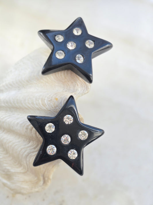 Vintažiniai masyvūs klipsai žvaigždės