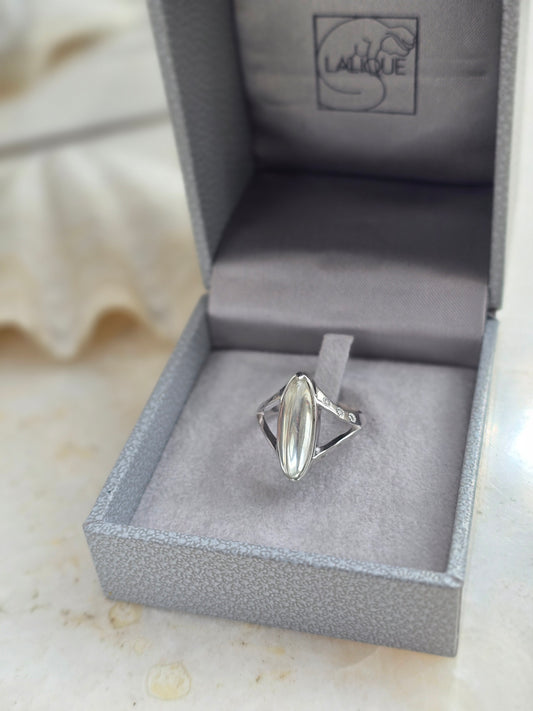 Sidabrinis 925 LALIQUE žiedas originalioje dėžutėje