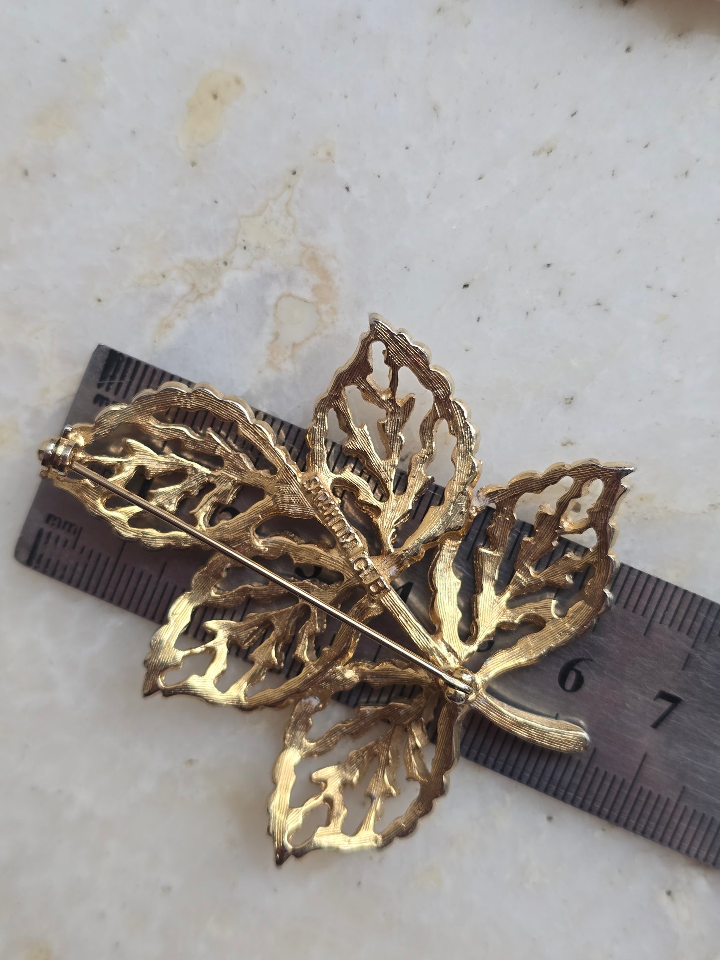 Vintažinė Sarah Coventry sagė lapelis