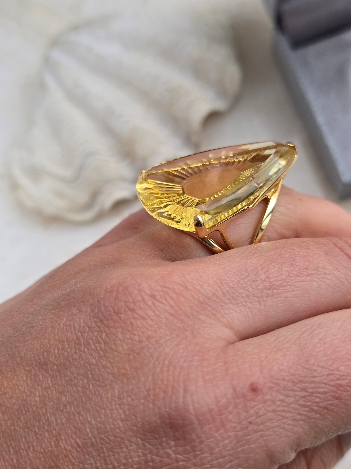 Vintažinis LALIQUE žiedas originalioje dėžutėje