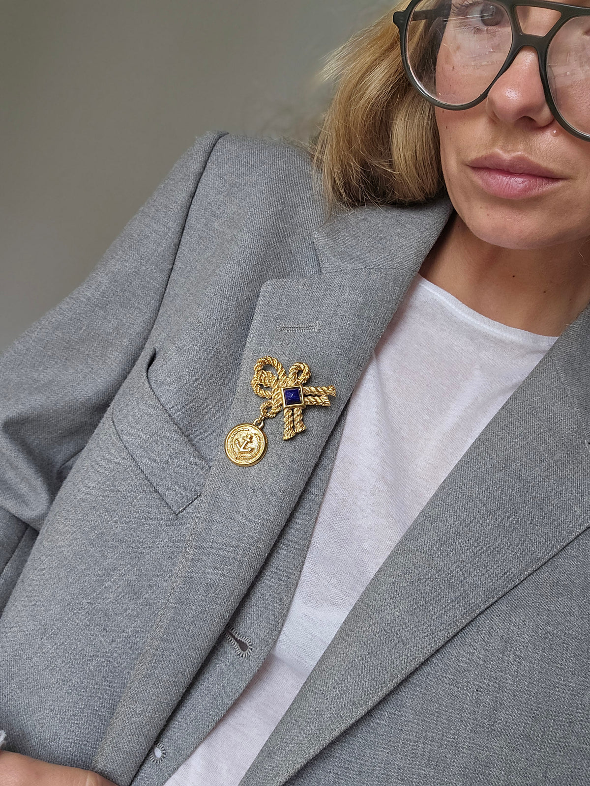 Vintažinė AGATHA PARIS sagė jūrinis mazgas