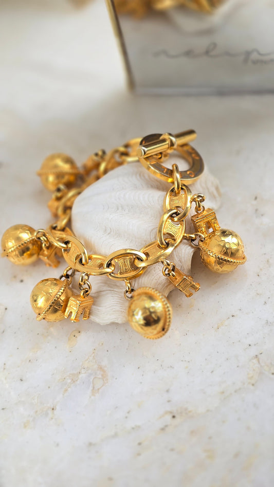 Vintage 1990s CELINE Arc de Triomphe bracelet