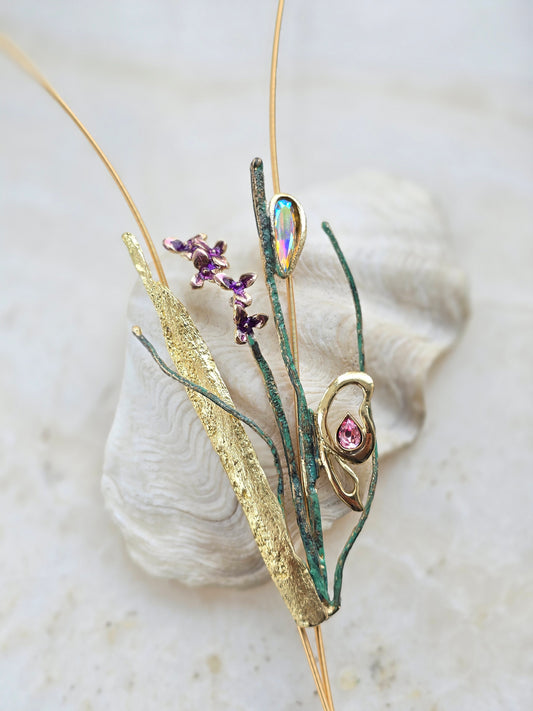 Reguliuojamas KALLIOPE kaklo papuošalas irisai