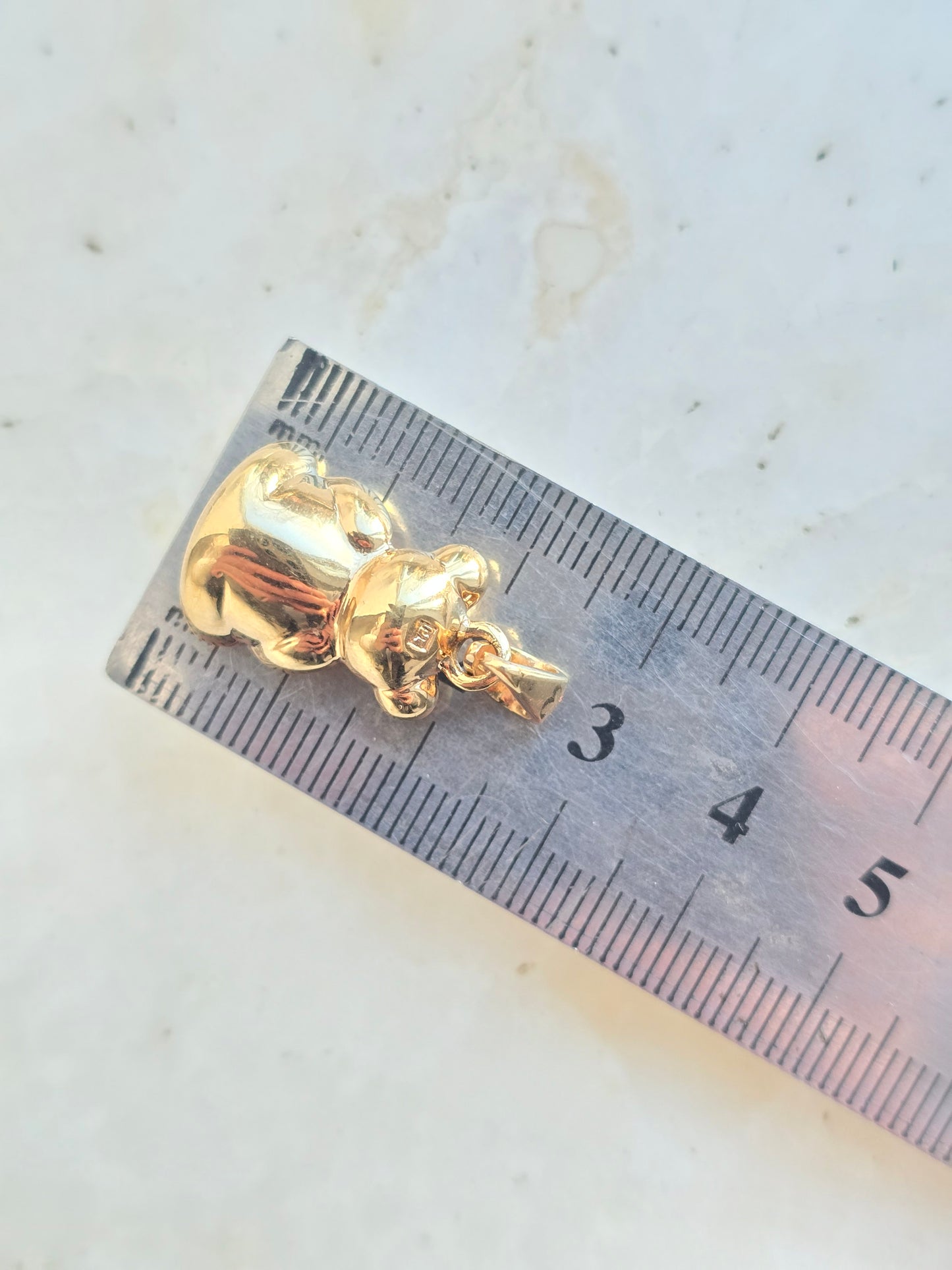 Paauksuotas Pierre lang kaklo pakabukas meškiukas