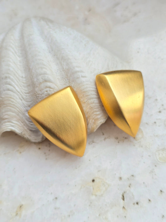 Vintažiniai GIVENCHY mationio aukso spalvos klipsai