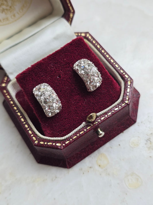 Sidabro spalvos Swarovski auskarai
