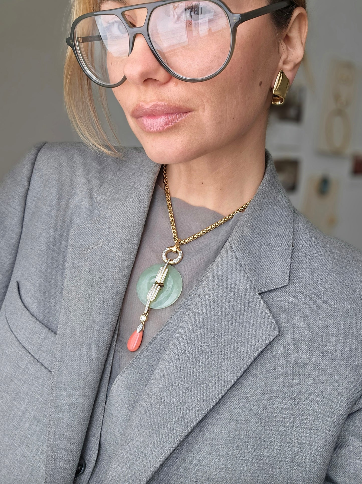 Vintažinis Pierre Lang kaklo papuošalas