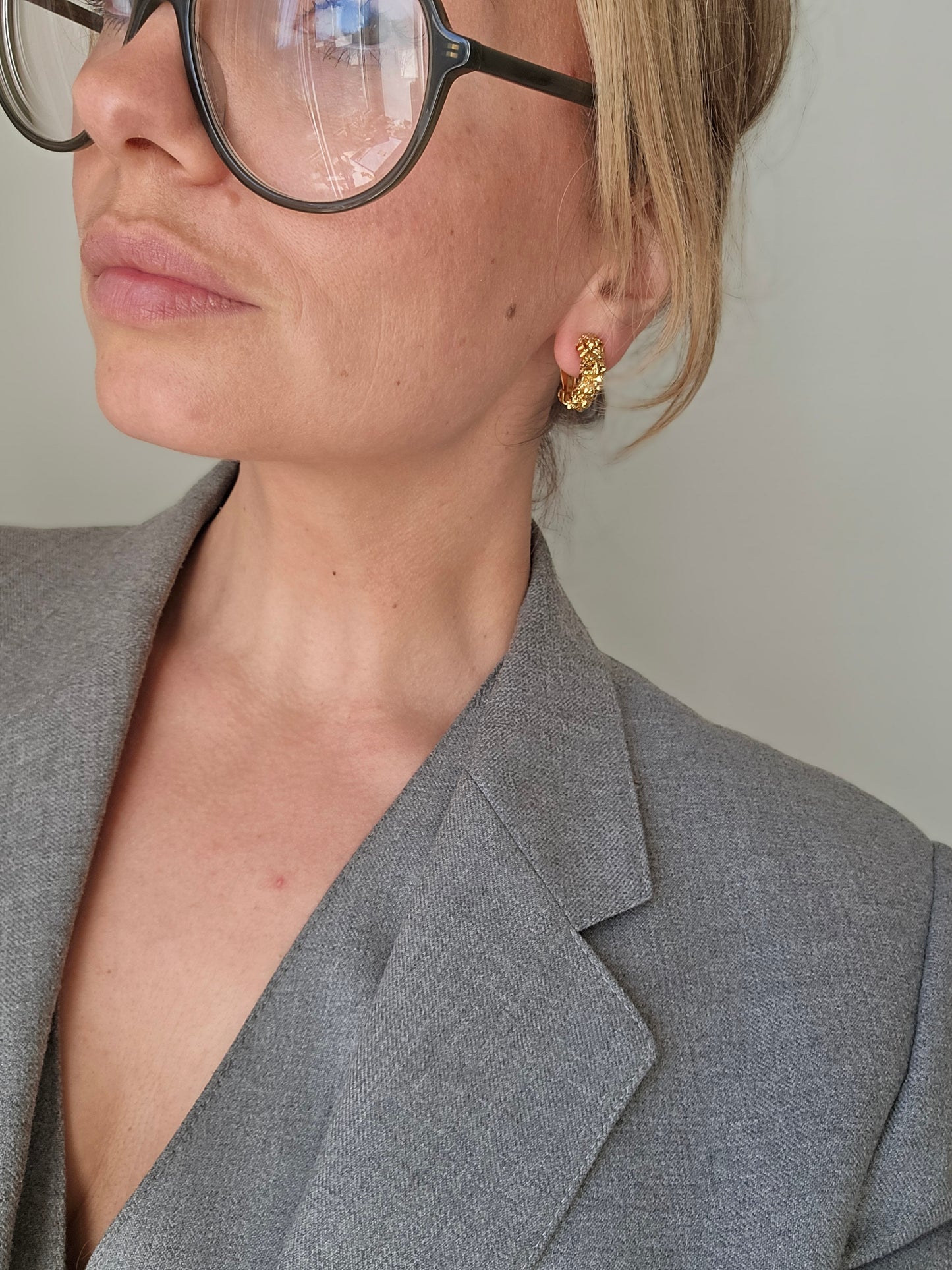 Vintažiniai paauksuoti NINA RICCI klipsai rinkelės