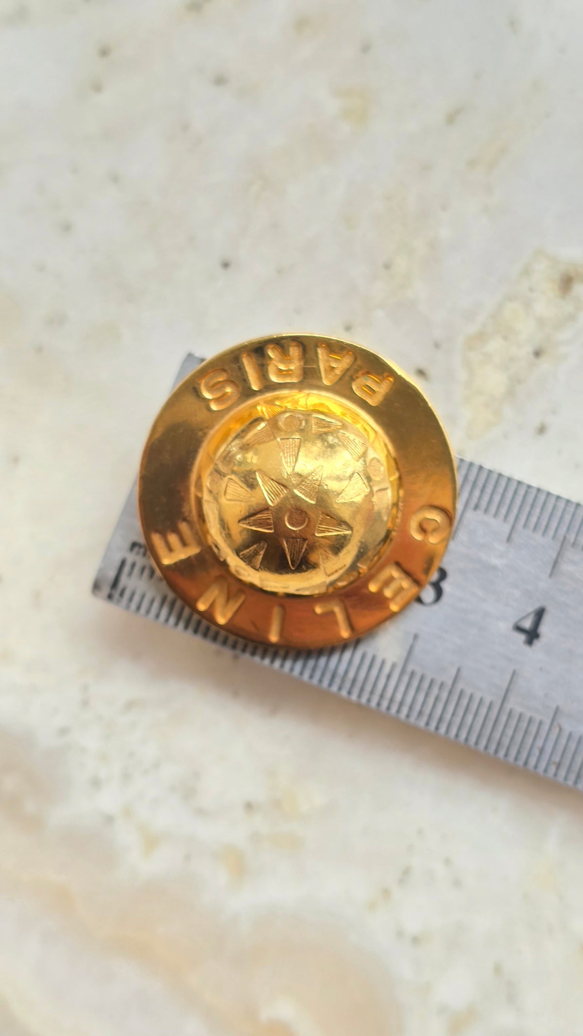 CELINE 1988 "Globe" vintage gold-tone clip-on earrings