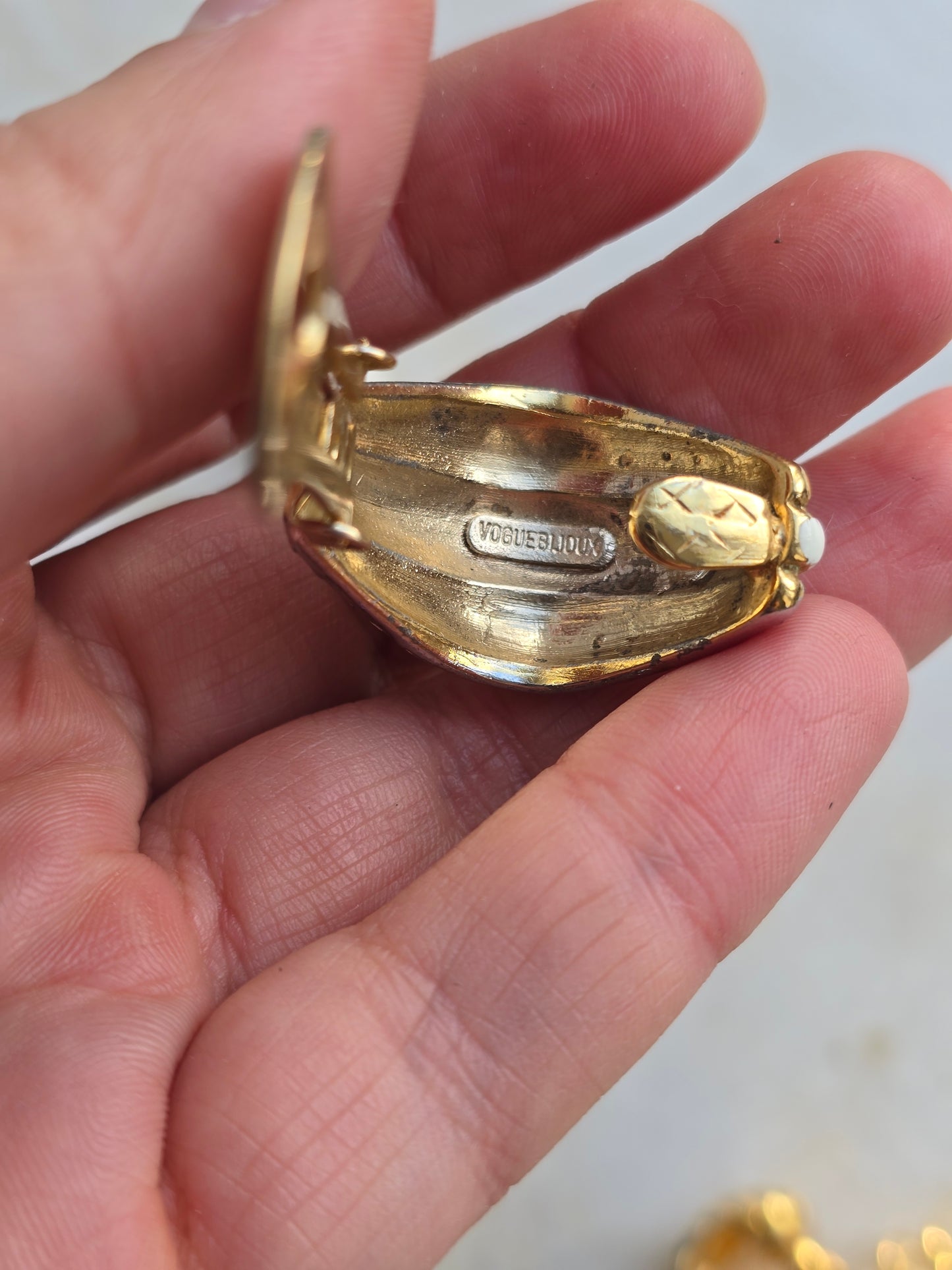 Vintažiniai Vogue Bijoux klipsai